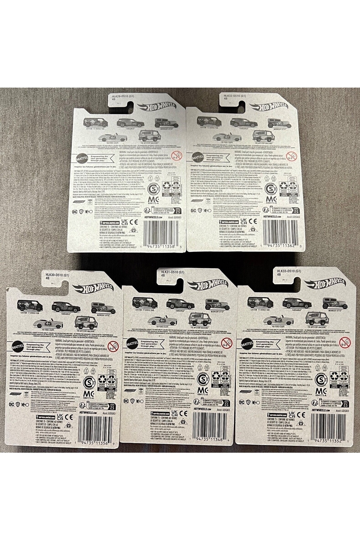 ماشین اسباب بازی LOONEY TUNES 2023 ENTERTAINMENT SERIES HVM73 از ترکیه HOT WHEELS