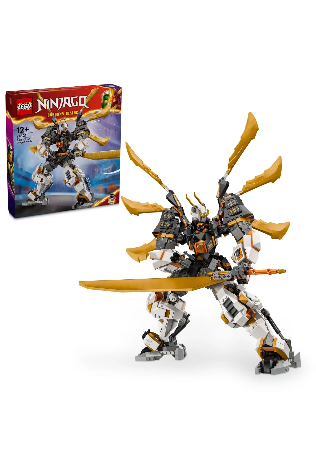 لگو و اسباب بازی های ساخت محور ® NINJAGO® COLE'S TITAN DRAGON MECH 71821 12+ ست ساختمان خلاق 1055 قطعه اورجینال LEGO