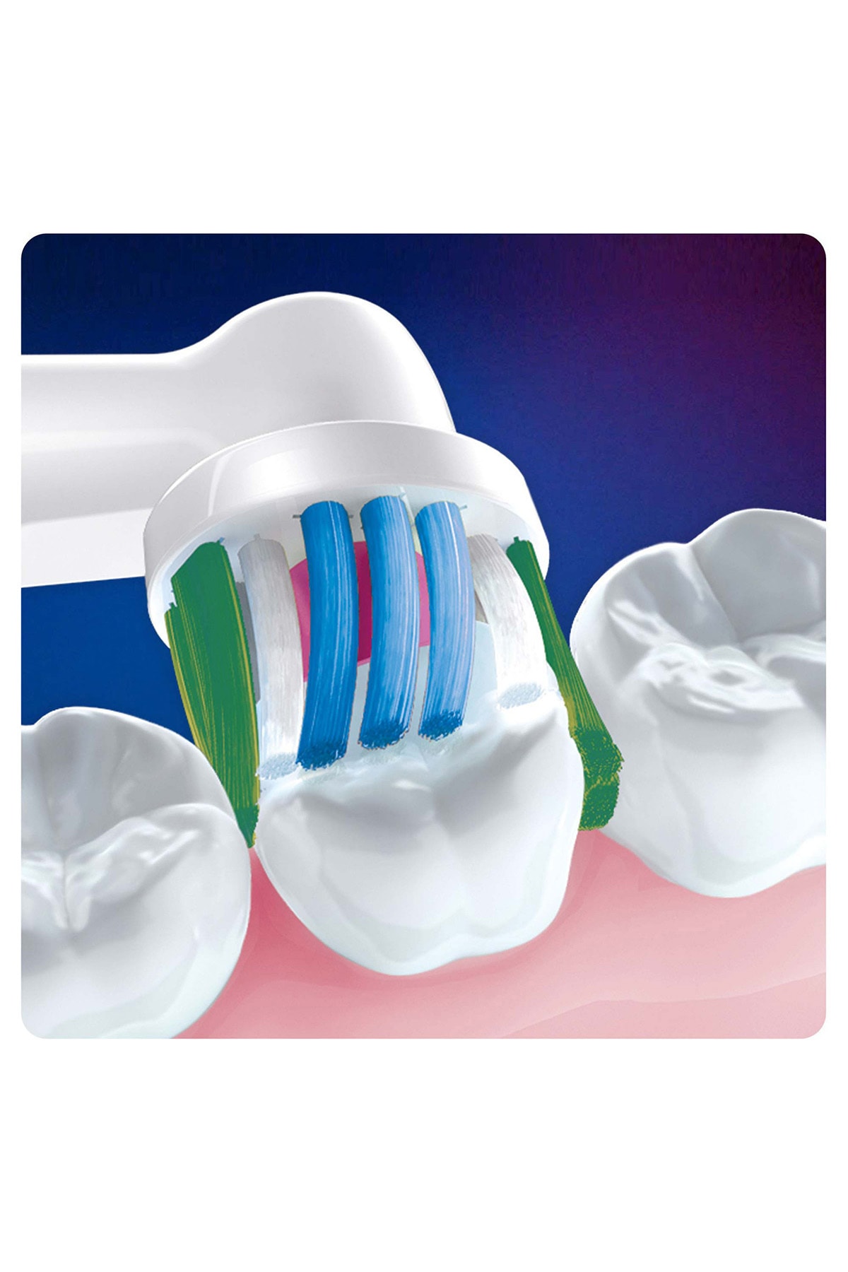 Oral-B مکمل تمیز کننده مسواک سفید سه بعدی 4 لو Oral B