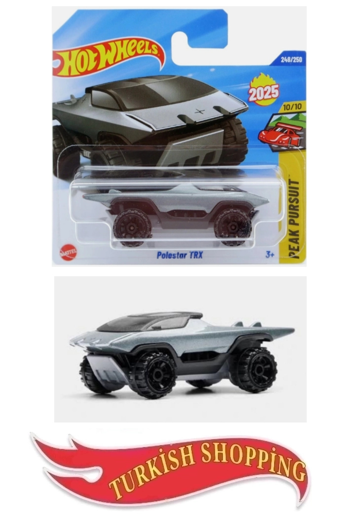 ماشین اسباب بازی 1:64 SCALE 2025 CASE POLESTAR TRX از ترکیه HOT WHEELS