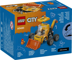 مجموعه ساختنی لودر ساختمانی لگو LEGO سیتی City مدل 60483، ۶۱ قطعه، حداقل سن ۵ سال