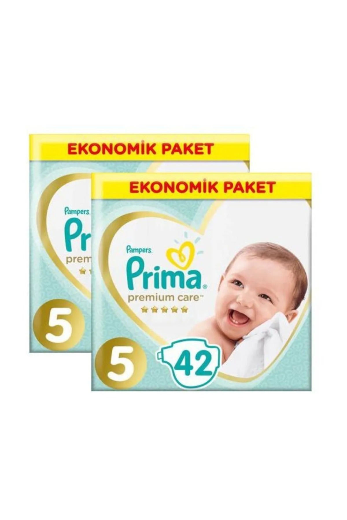 پوشک بچه CARE PREMIUM سایز 5 11 18 کیلوگرم 2 X 42 84 عدد اورجینال Prima
