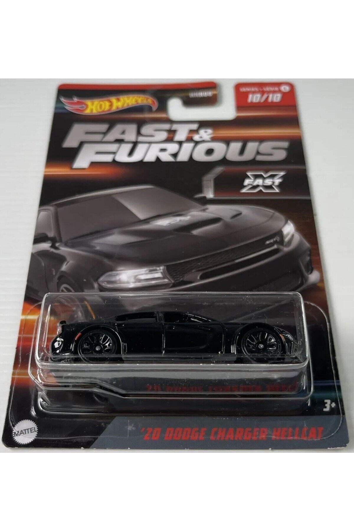 ماشین اسباب بازی FAST & FURIOUS SINGLE CARS BLACK EDITION '20 DODGE CHARGER HELLCAT X از ترکیه HOT WHEELS