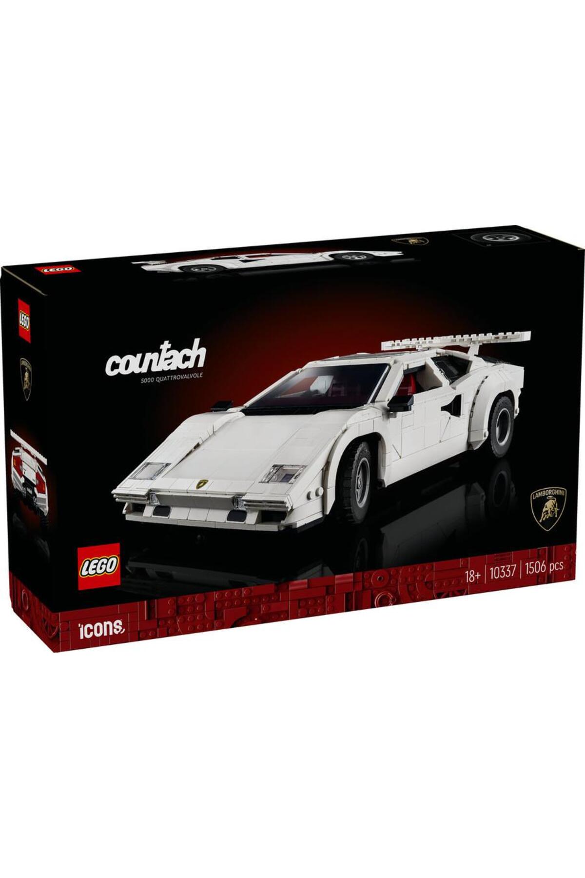 لگو و اسباب بازی های ساخت محور نمادهای 10337 LAMBORGHINI COUNTACH 5000 QUATTROVALVOLE اورجینال LEGO