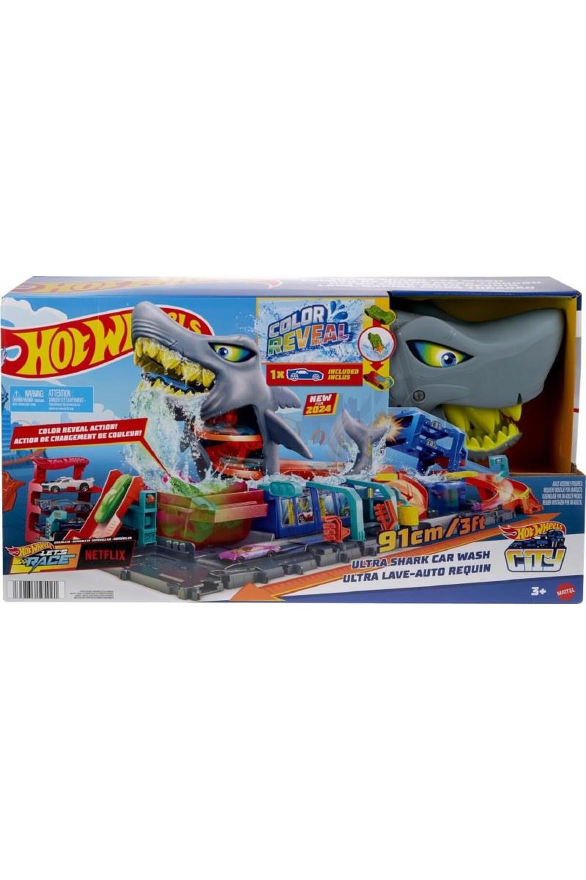 ماشین اسباب بازی شستشوی کوسه زرق و برق دار هات ویلز اورجینال HOT WHEELS