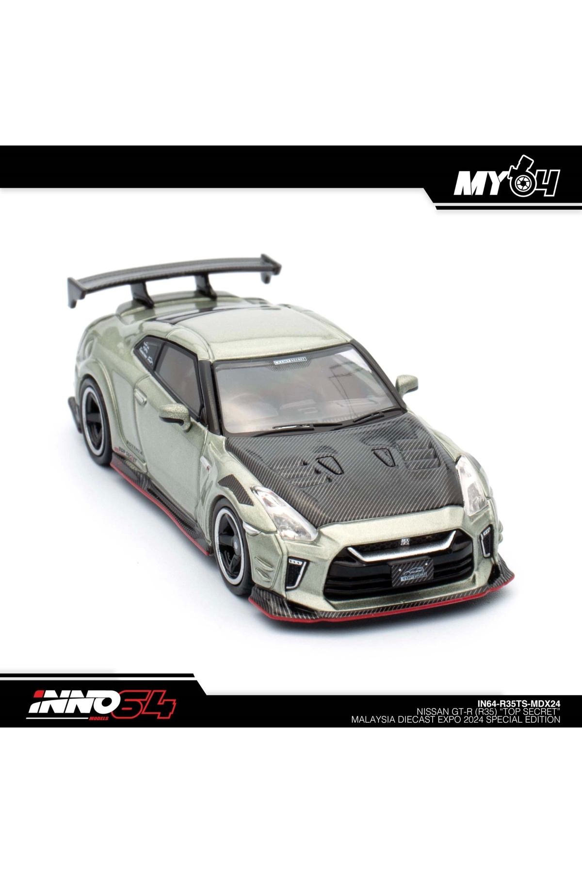 مدل خودرو INNO 1 64 NISSAN SKYLINE GT R R35 فوق سری MALAYSIA DIECAST EXPO 2024 اورجینال Inno 64 Models