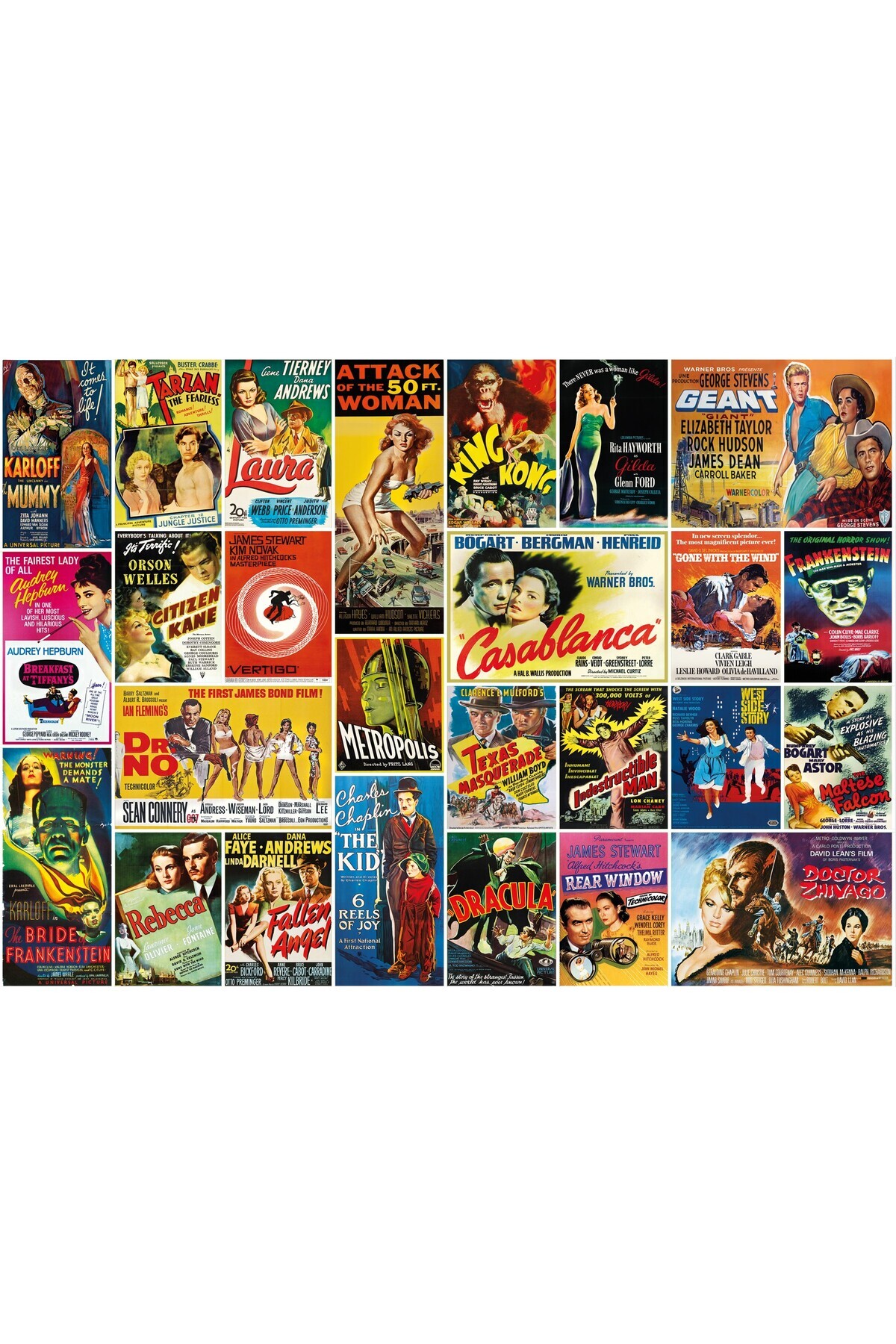 پازل پوسترهای فیلم VINTAGE 1000 PIECE PUZZLE از ترکیه Ks Games