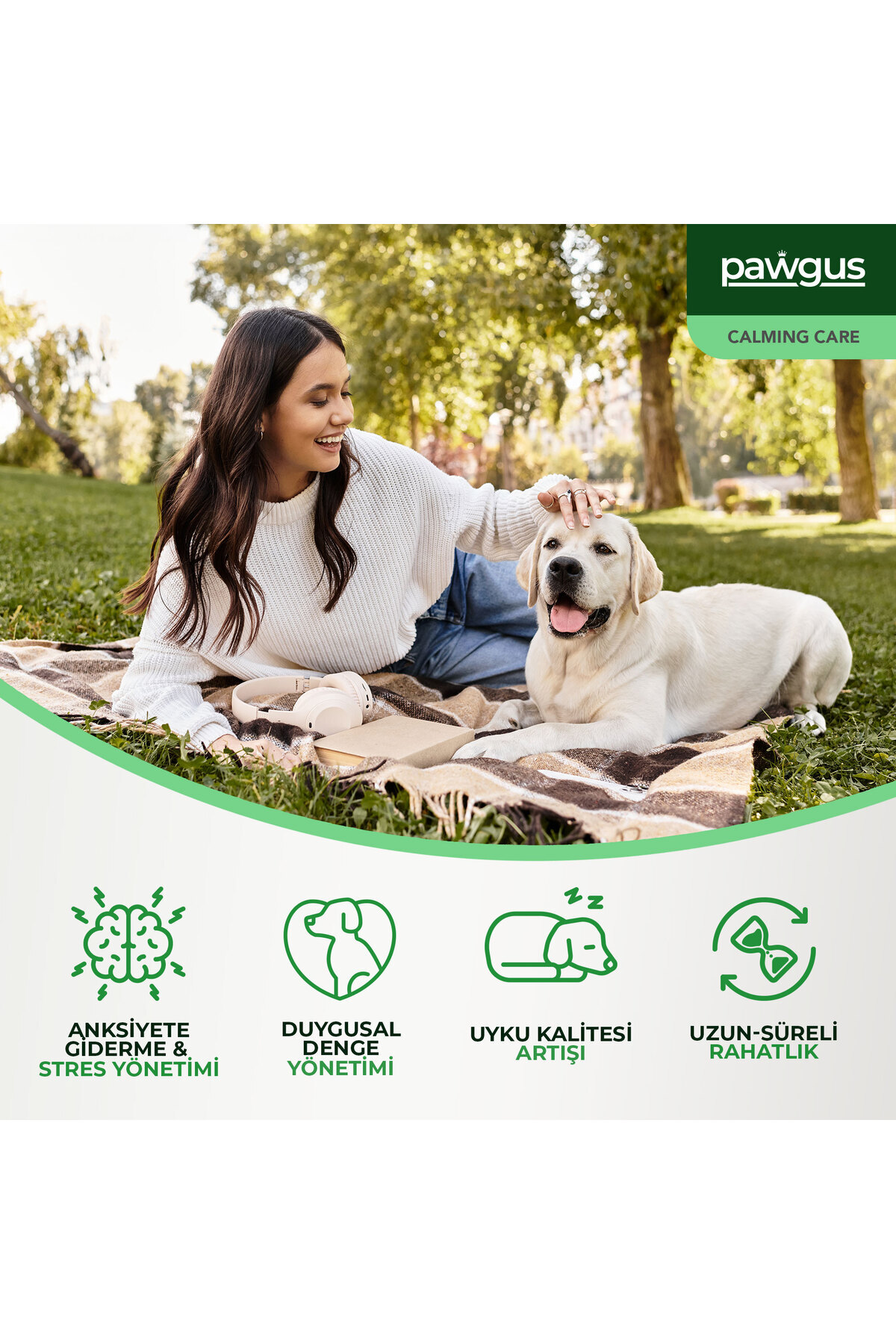 مکمل غذایی سگ پاوگوس Pawgus، مدیریت استرس و آرام‌سازی، ۳۰ × ۲ گرم