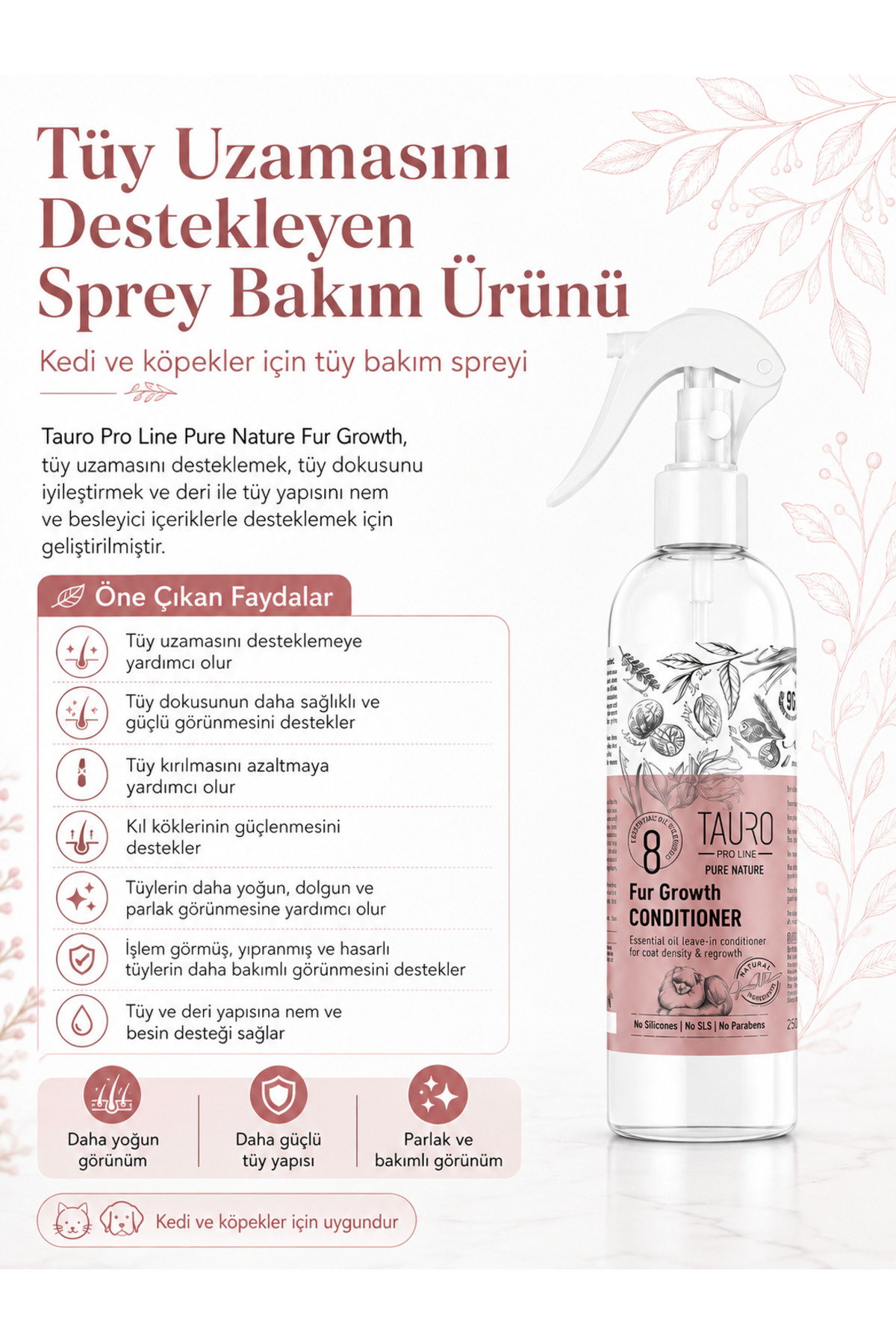 اسپری مراقبت از مو Fur Growth، ۲۵۰ میلی‌لیتر، تائورو پرولاین Tauro Proline