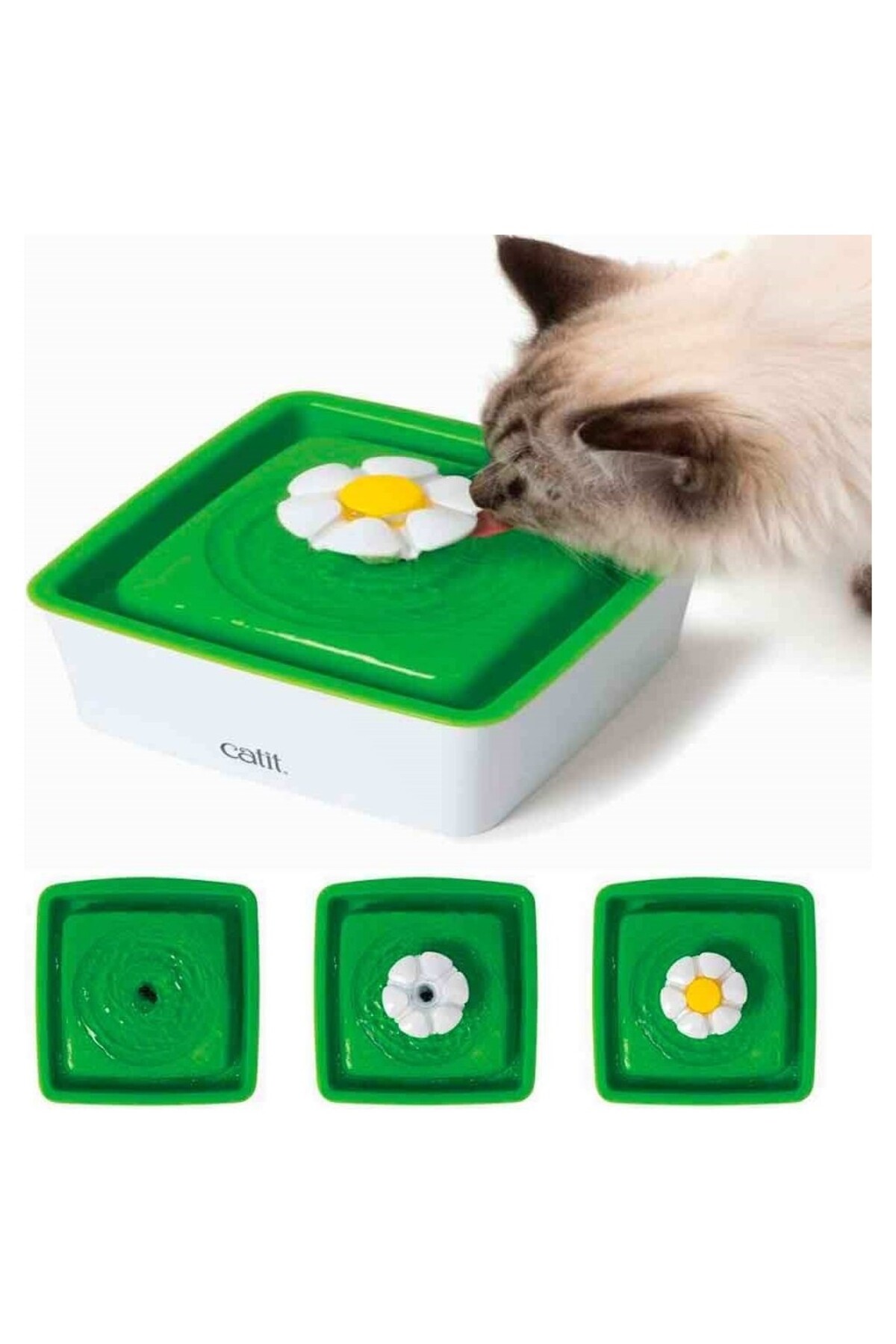 آب‌خوری فواره‌ای گربه Mini Flower کتیت Catit، ۱٫۵ لیتر