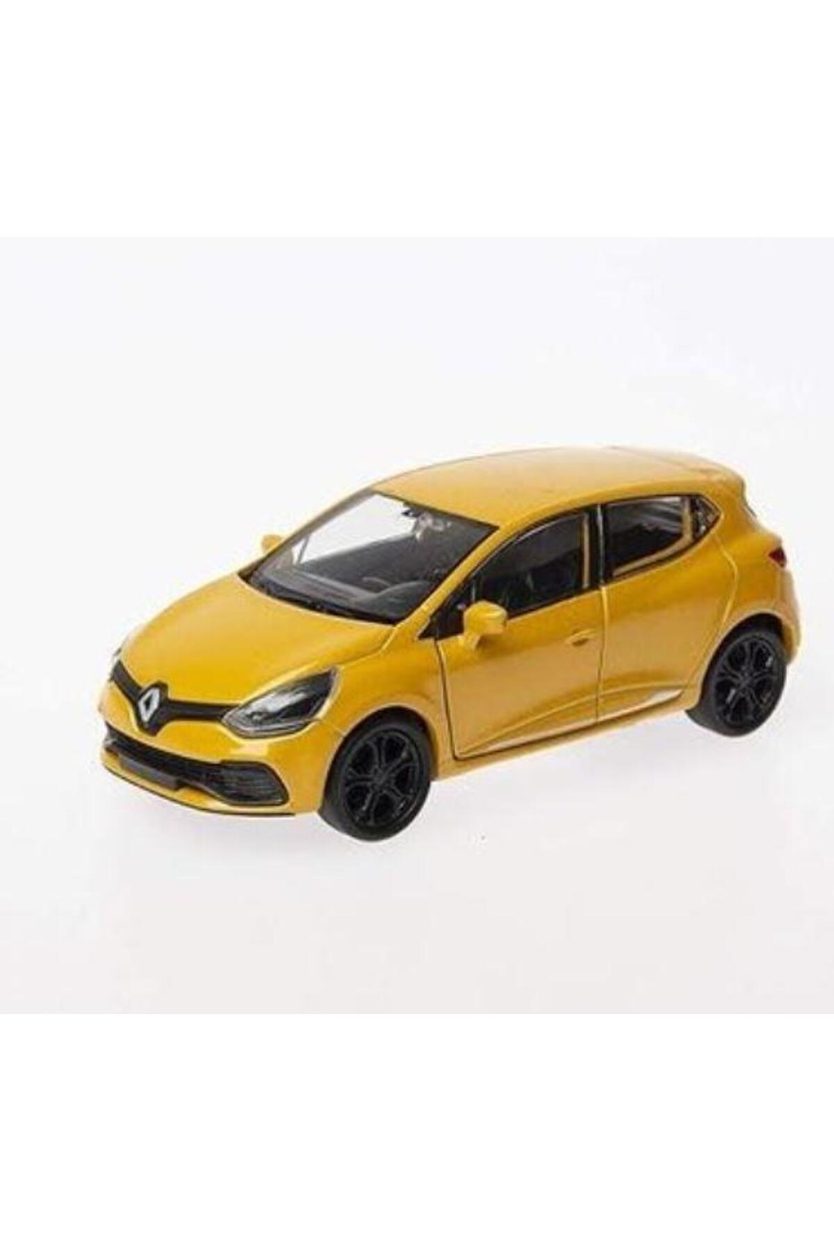 مدل خودرو RENAULT CLIO 4 RS 12 CM 1 36 SCALE DIECAST METAL MODEL PULL DROP CAR YELLOW اورجینال Genel Markalar