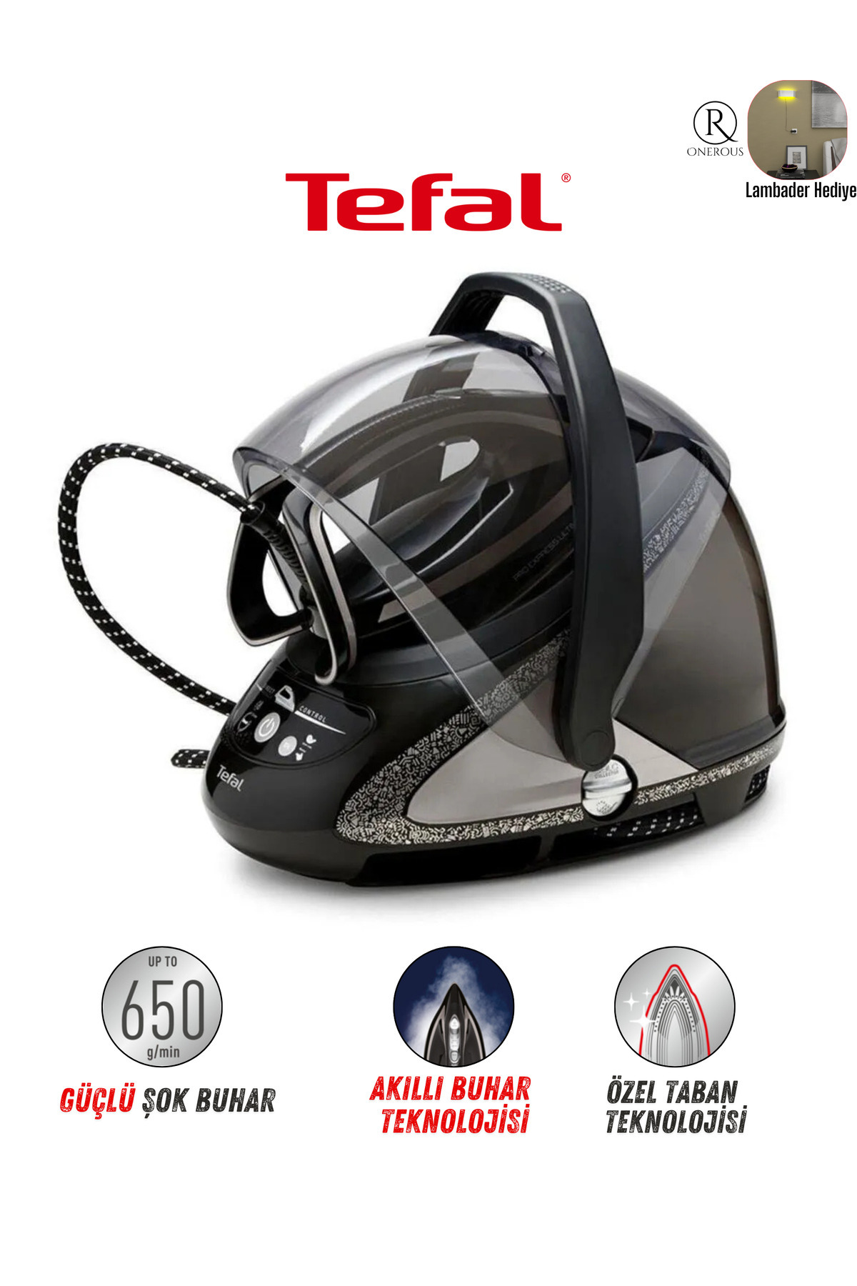 اتو بخار PRO EXPRESS ULTIMATE CARE سری جدید تولید کننده ULTRA PREMIUM 8 بار زیره مخصوص اورجینال TEFAL
