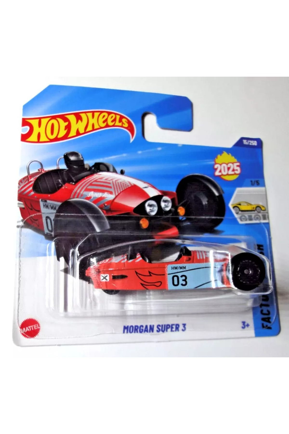 ماشین اسباب بازی MORGAN SUPER 3 – FACTORY FRESH SERIES 15 250 2025 MODEL CAR HOT WHEELS
