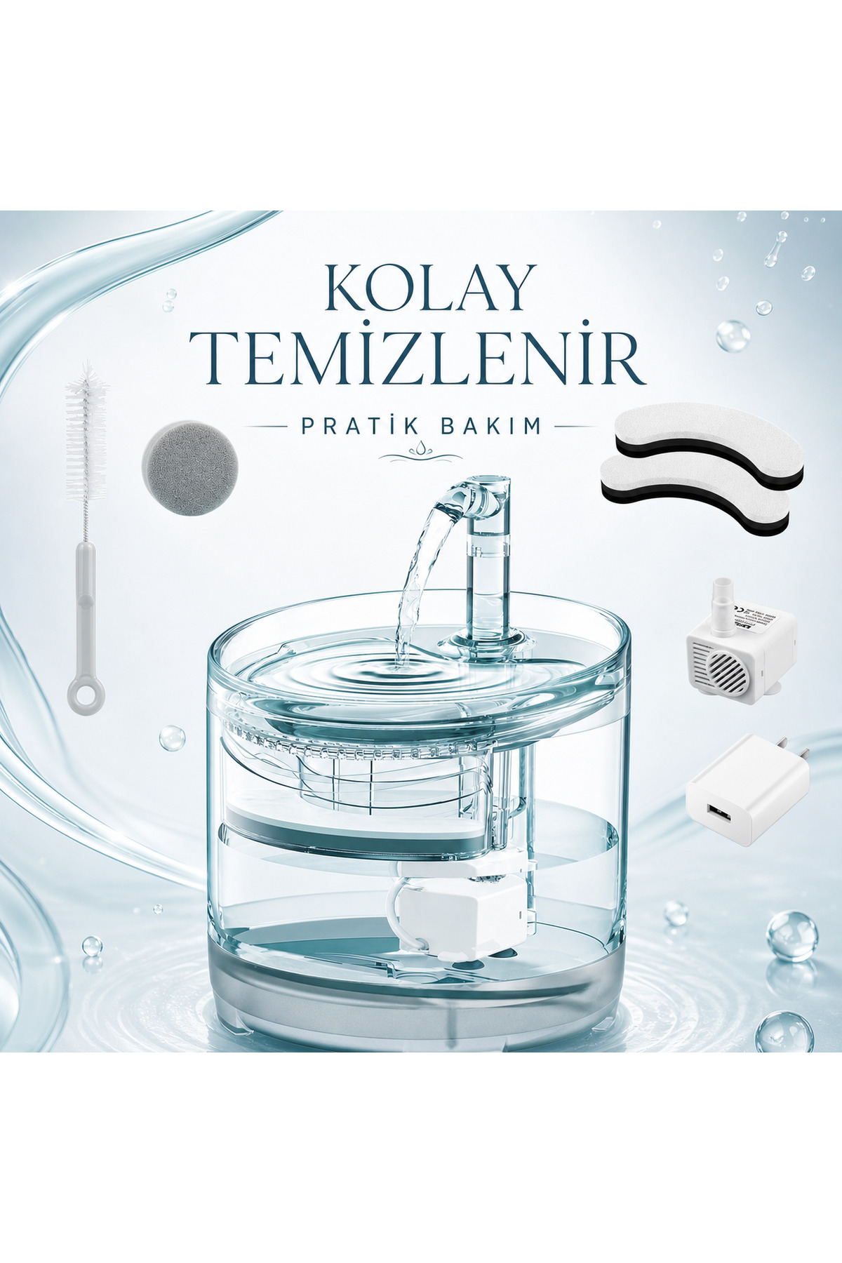 آبخوری فواره‌ای گربه ری‌پوینت ReyPoint مدل SKSEBIL