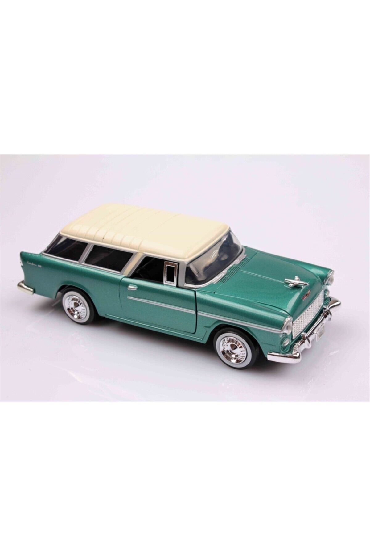 مدل خودرو MOTOMAX GREEN 1955 CHEVY BEL AIR CHEVROLET NOMAD 1 24 DIE CAST MODEL VEHICLE اورجینال Motor Max