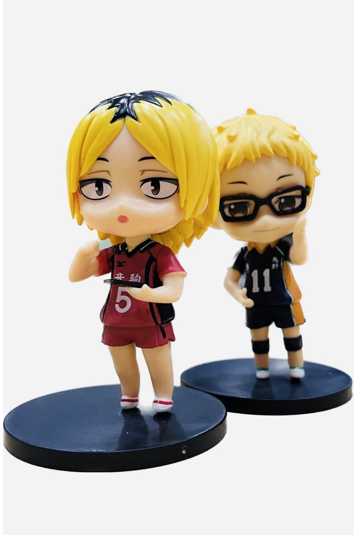 فیگور شکل انیمه HAIKYUU KEI TSUKISHIMA KOZUME KENMA اندازه ۱۰ سانتی متر دو مجموعه اورجینال karinabest