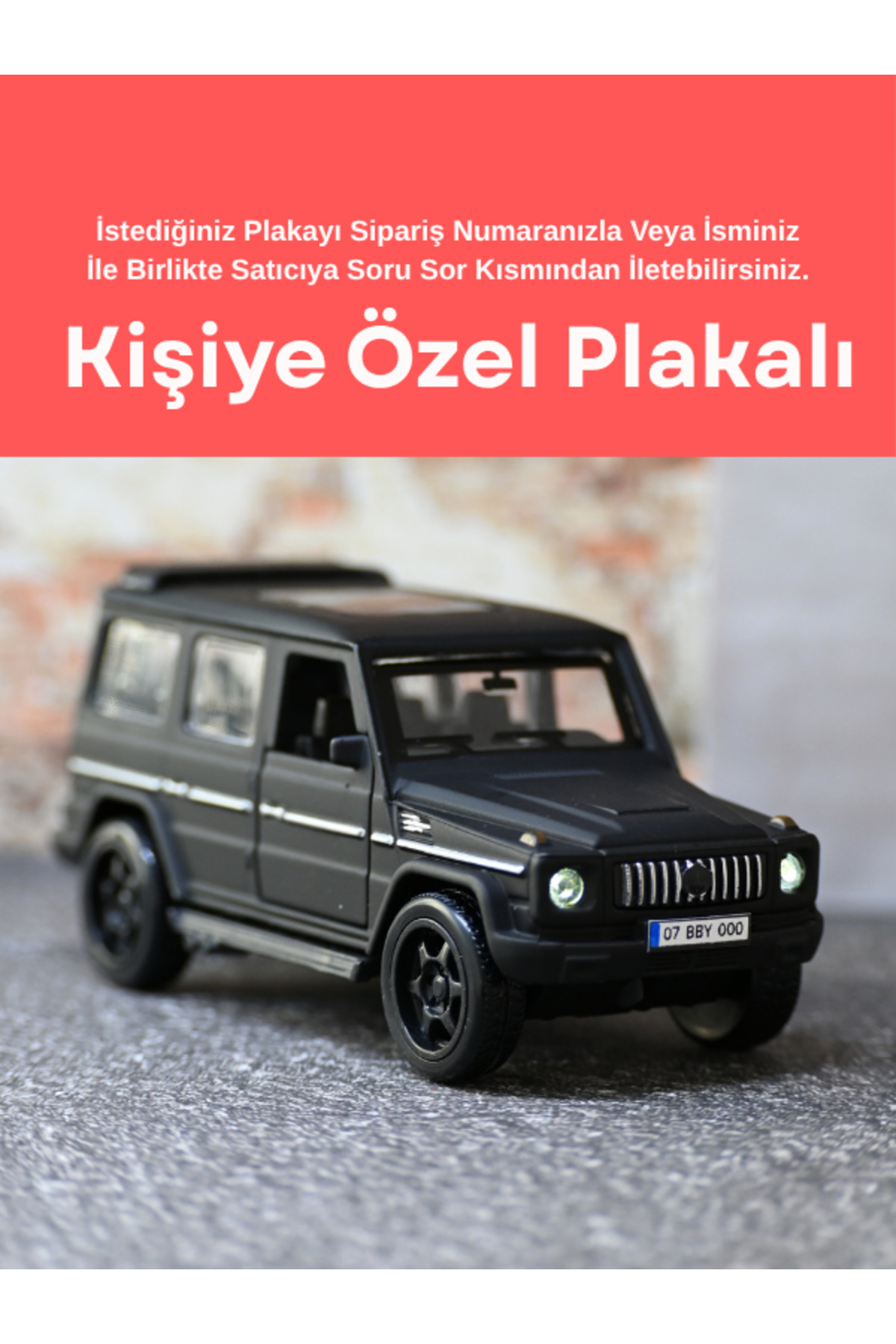 مدل خودرو مرسدس G63 METAL TOY CAR سری G اسباب بازی با چراغ و صدا مشکی از ترکیه bebeym