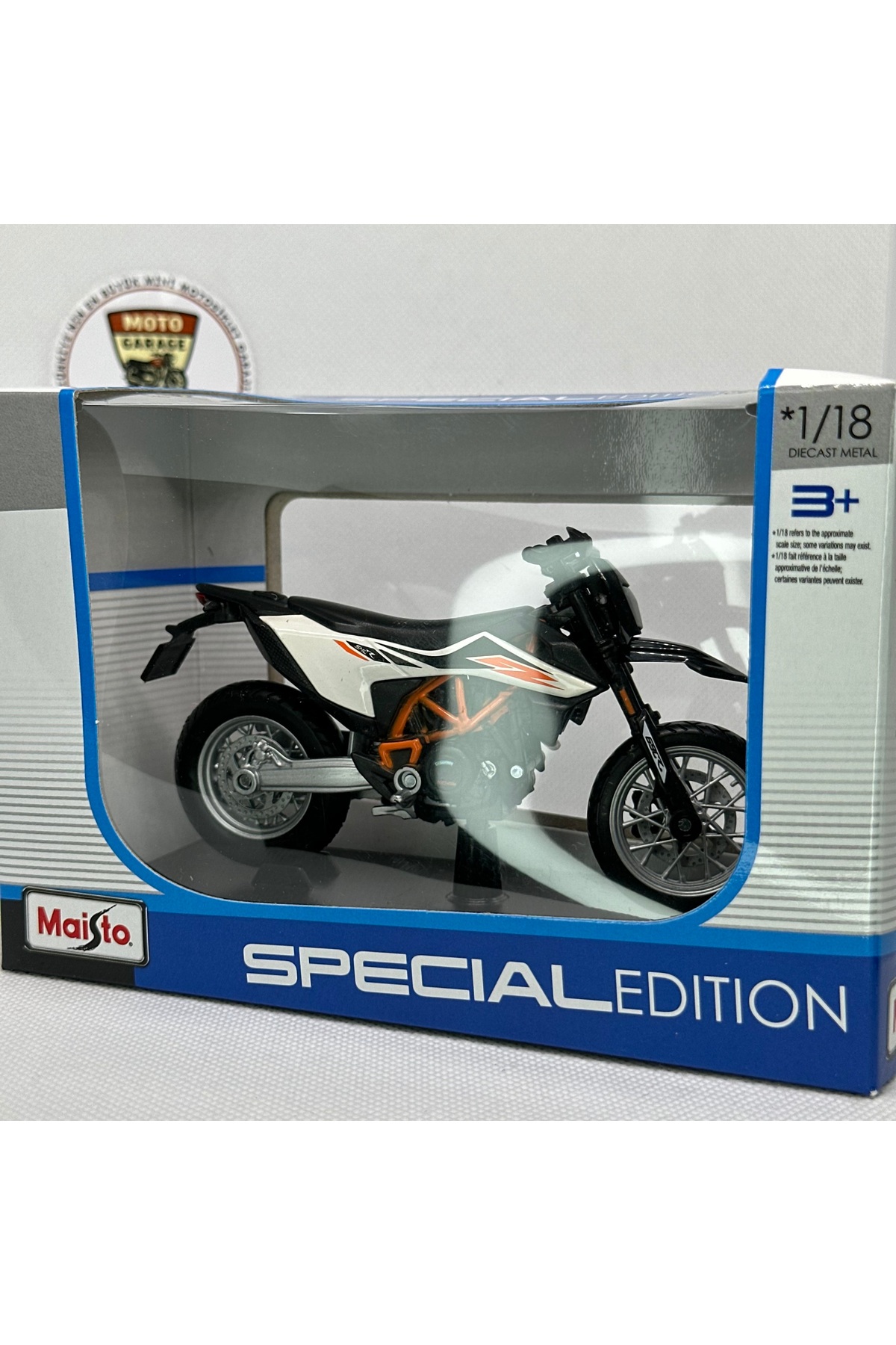 مدل خودرو موتور سیکلت KTM 690 SMC R 1:18 DIECAST – موتورسیکلت فلزی اورجینال Maisto Diecast