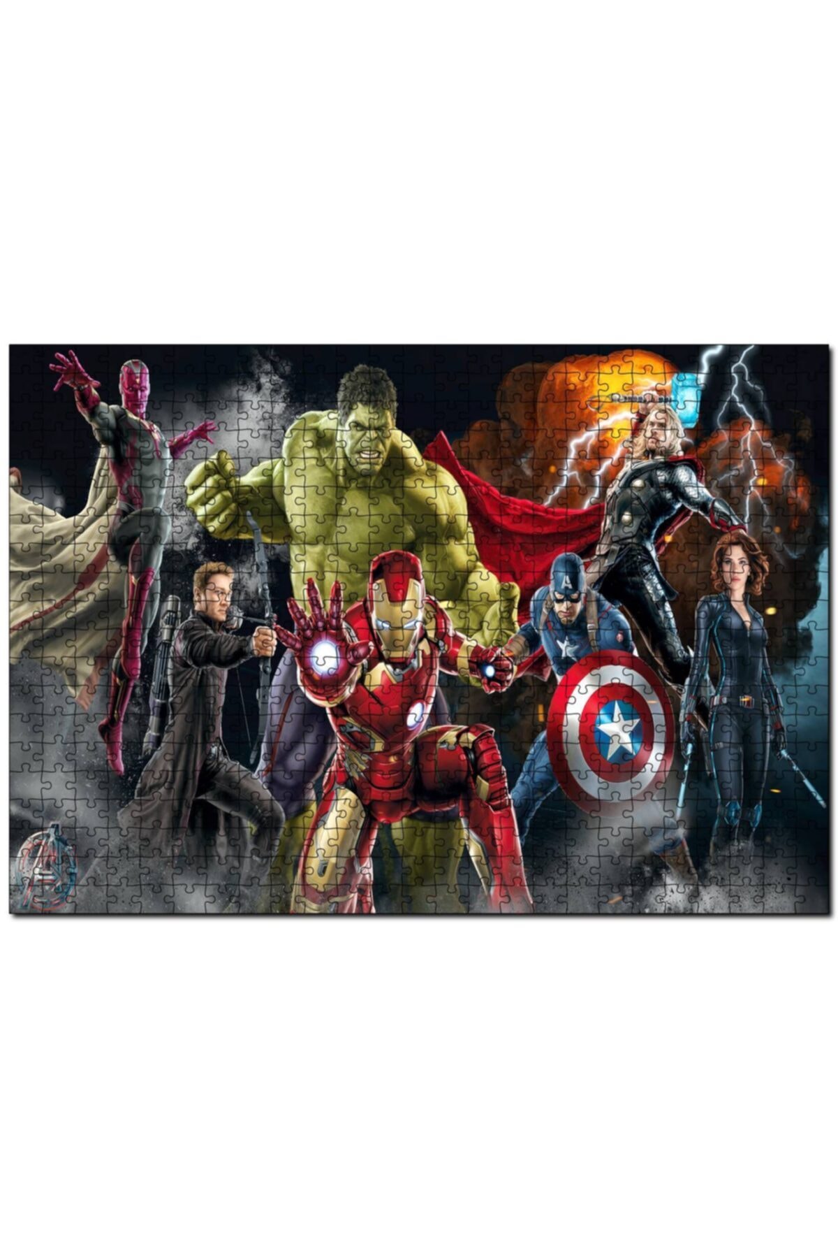 پازل کتاب کمیک ابرقهرمانی AVENGERS SPIDERMAN VISUAL 255 PIECE PUZZLE اره منبت کاری مویی ام دی اف چوبی Cakapuzzle