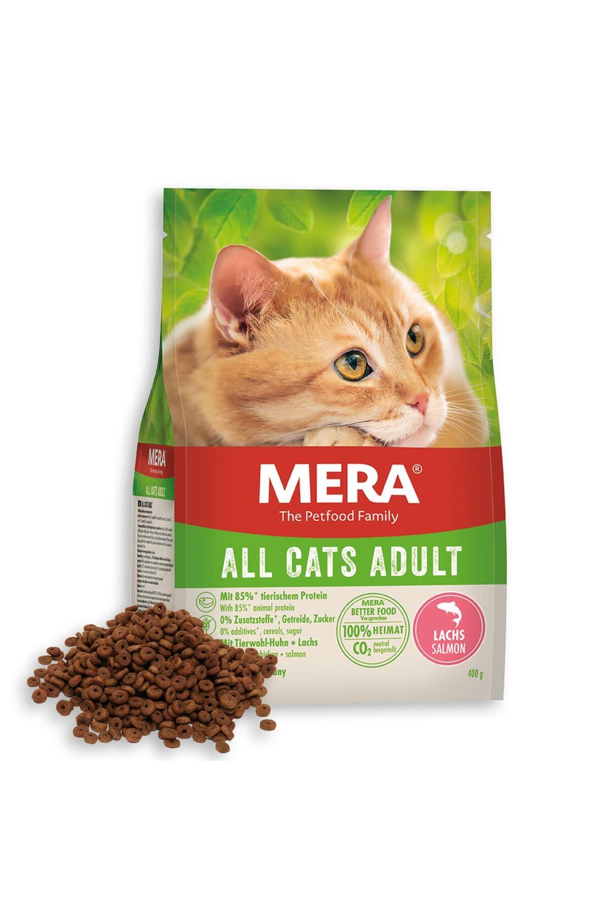 غذای خشک گربه بالغ بدون غلات با سالمون مرا Mera The Petfood Family، سری آل کتس All Cats، ۱۰ کیلوگرم