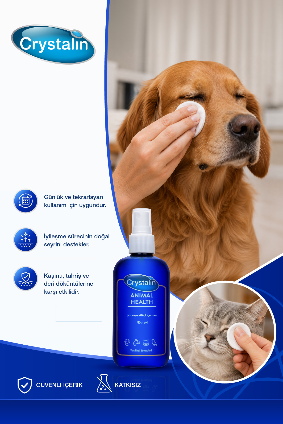 محصول سلامت حیوانات کریستالین Crystalin Animal Health، ۲۵۰ میلی‌لیتر