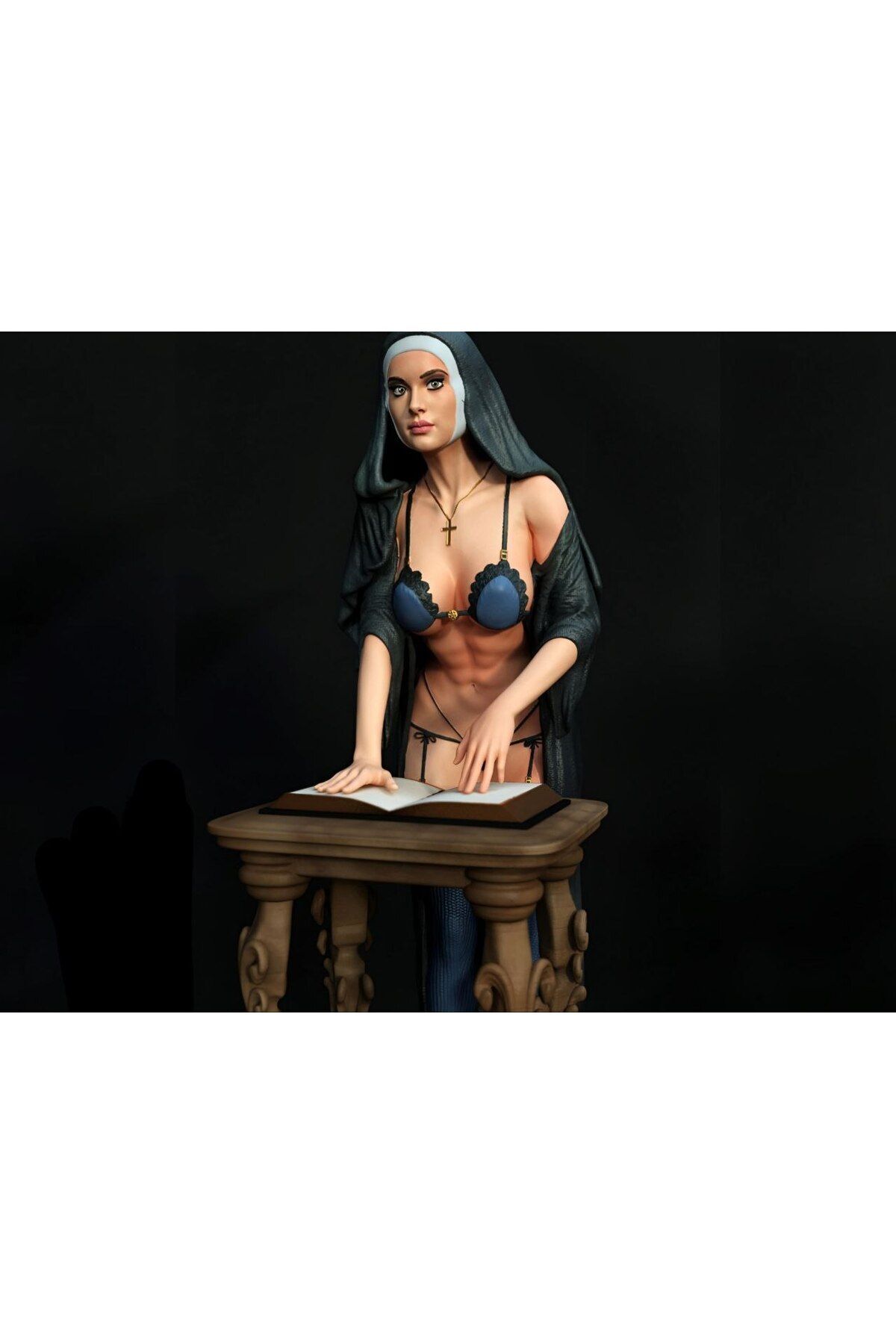 فیگور شکل نقاشی شده THE WITCHER GERALT OF RIVIA 18 سانتی متر از ترکیه CNQR