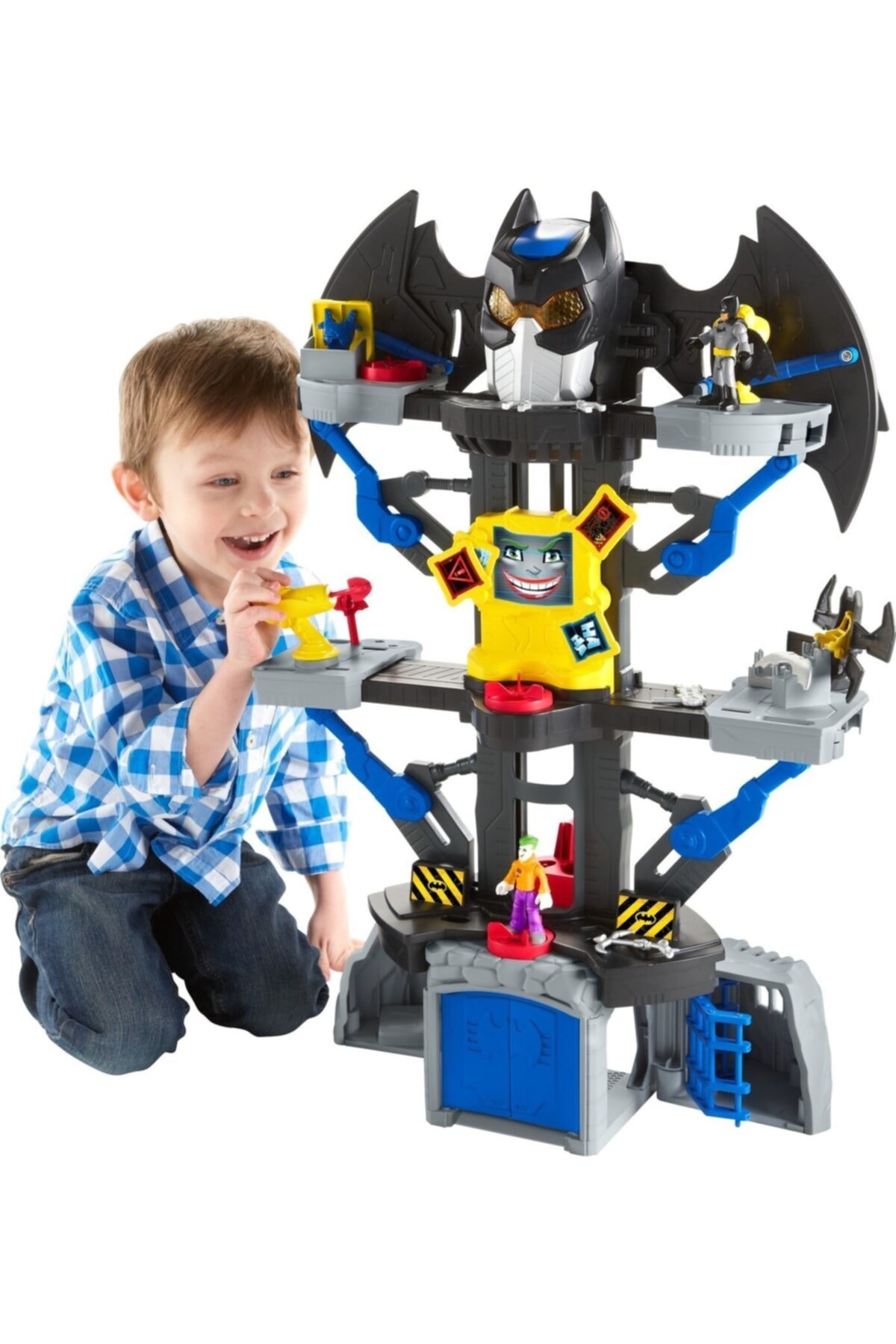 اسباب بازی های فیگور دیگر TOY IMAGINEXT DC SUPER FRIENDS TRANSFORMING BATCAVE PLAY SET Imaginext