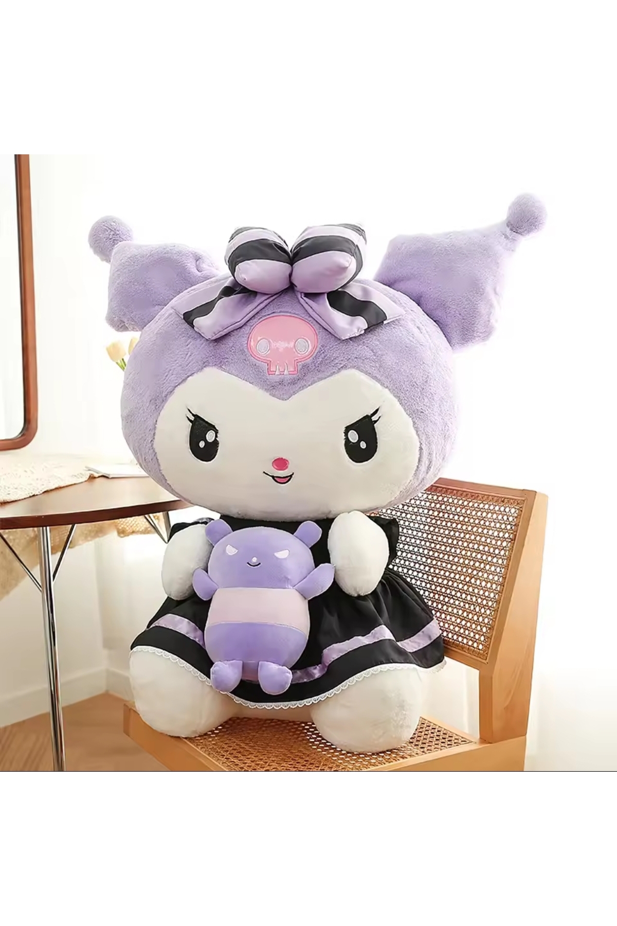 اسباب بازی های پشمی KUROMI PLUSH TOY SANRIO KAWAI PLASH 35CM CAT MY MELODY NB market