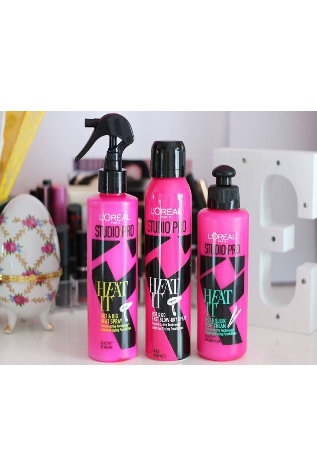 اسپری مو LOREAL PARIS STUDIO PRO HOT AND GO FAST BLOW DRYER SPRAY 150ML L'Oreal Paris