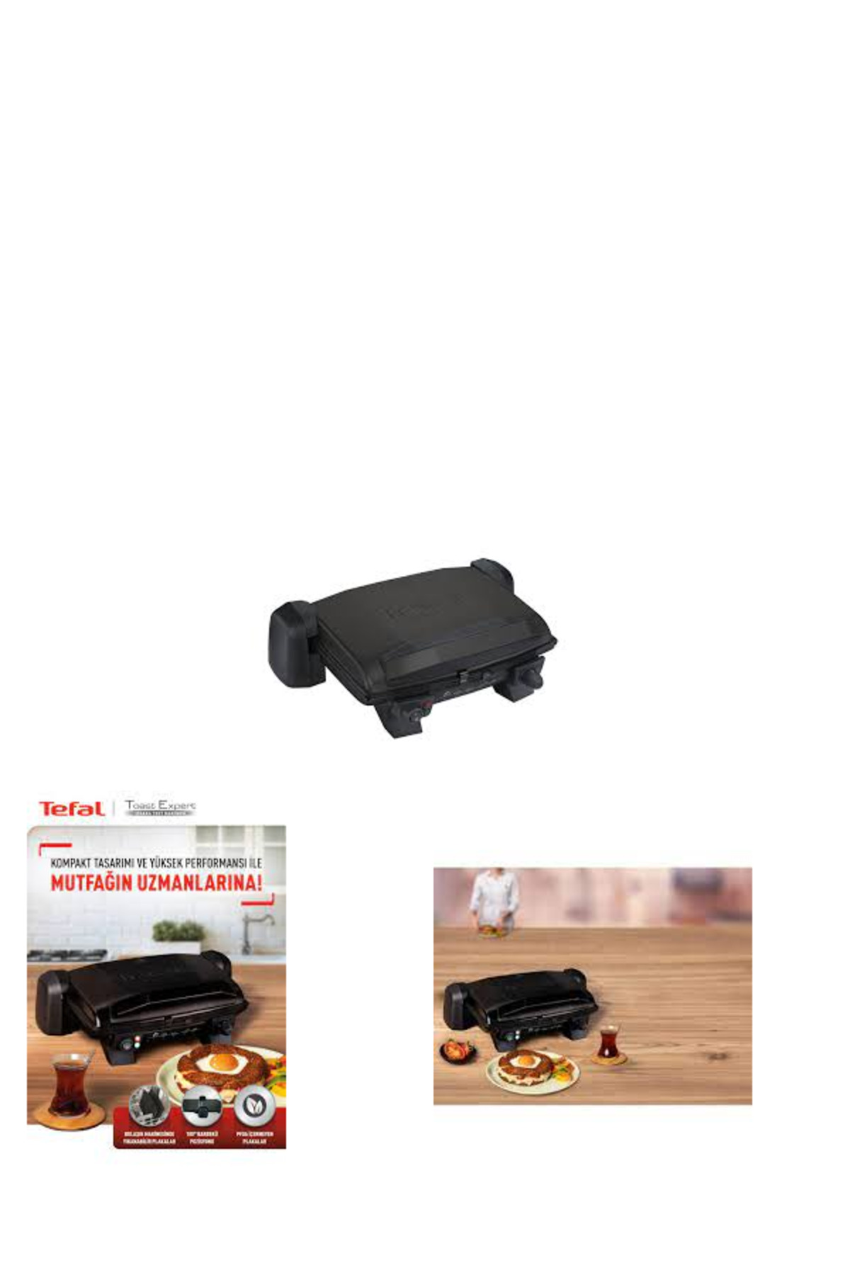 دستگاه ساندویچ و تست گریل توستر برقی مشکی TOAST EXPERT اورجینال TEFAL