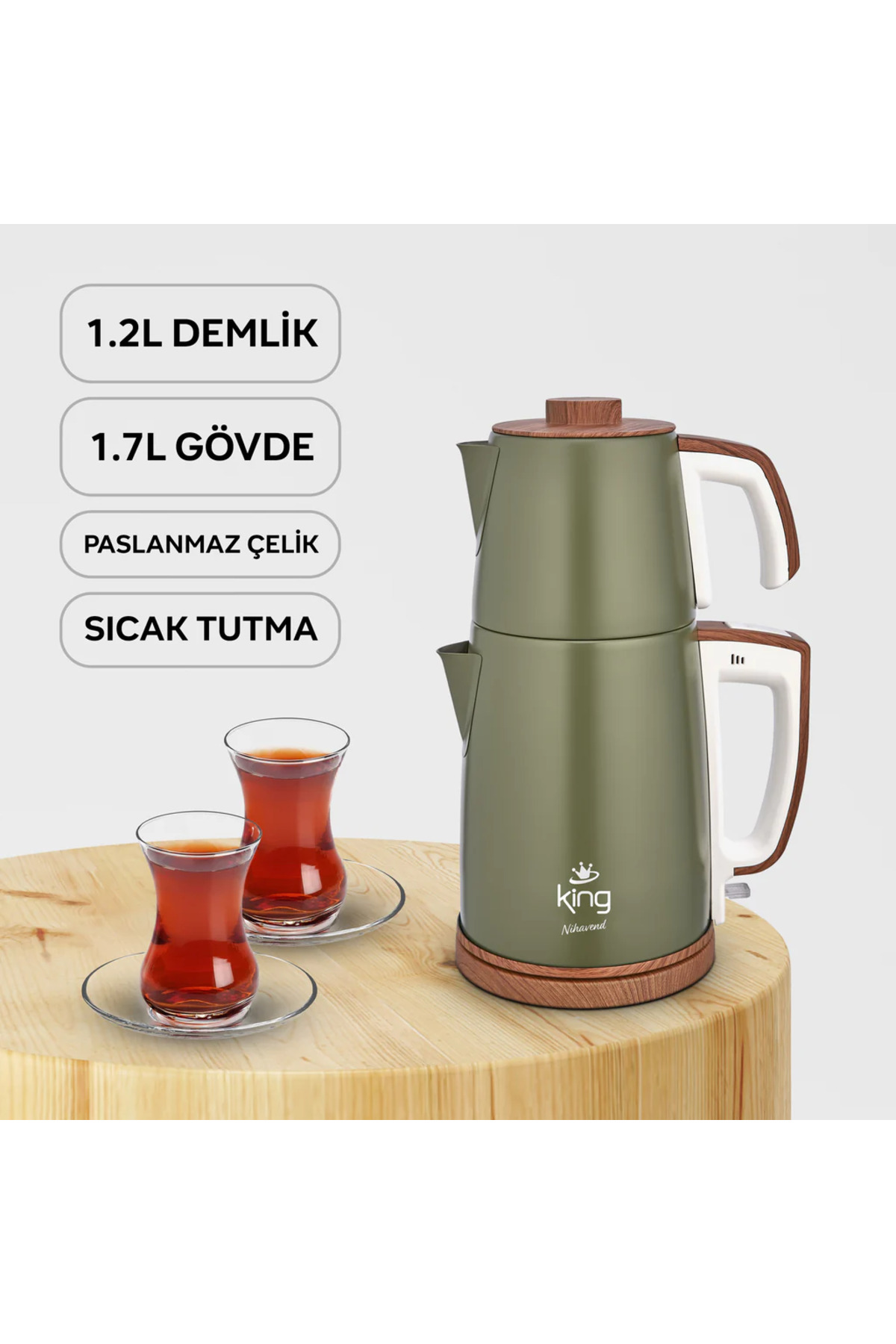 چای ساز دستگاه KING NIHAVEND KCM336 اورجینال King