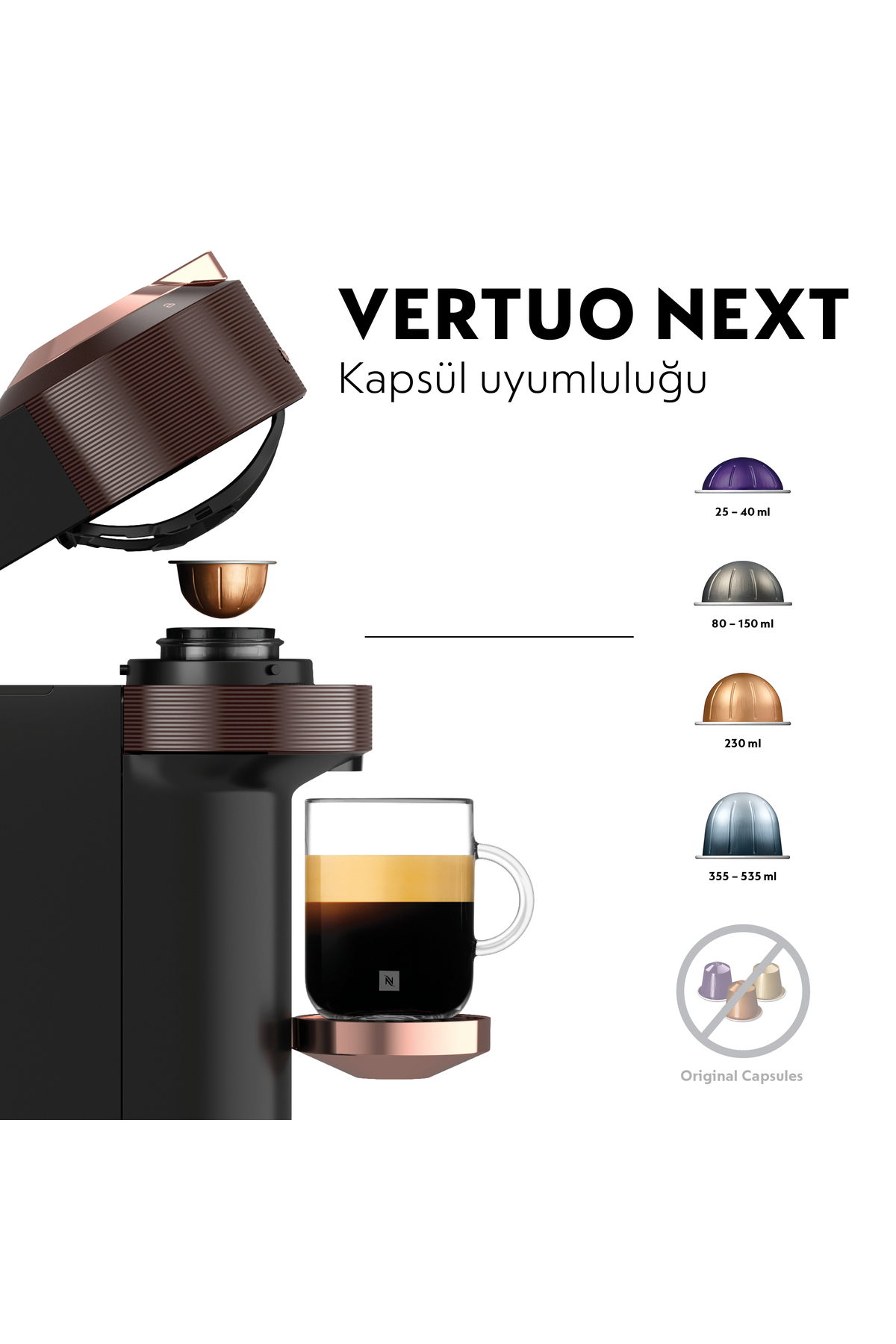 دستگاه اسپرسو و کاپوچینو قهوه ساز VERTUO NEXT PREMIUM ای اورجینال Nespresso