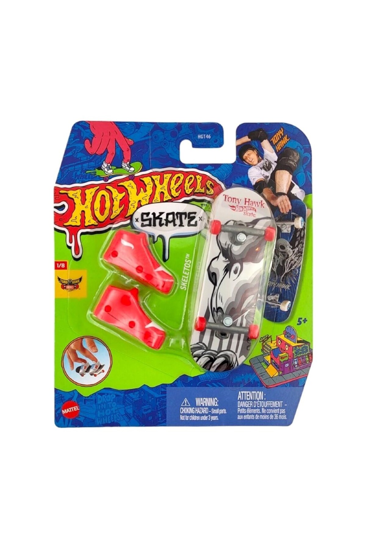 ماشین اسباب بازی اسکلت های صفحه انگشتی و بسته کفش اسکیت از ترکیه HOT WHEELS