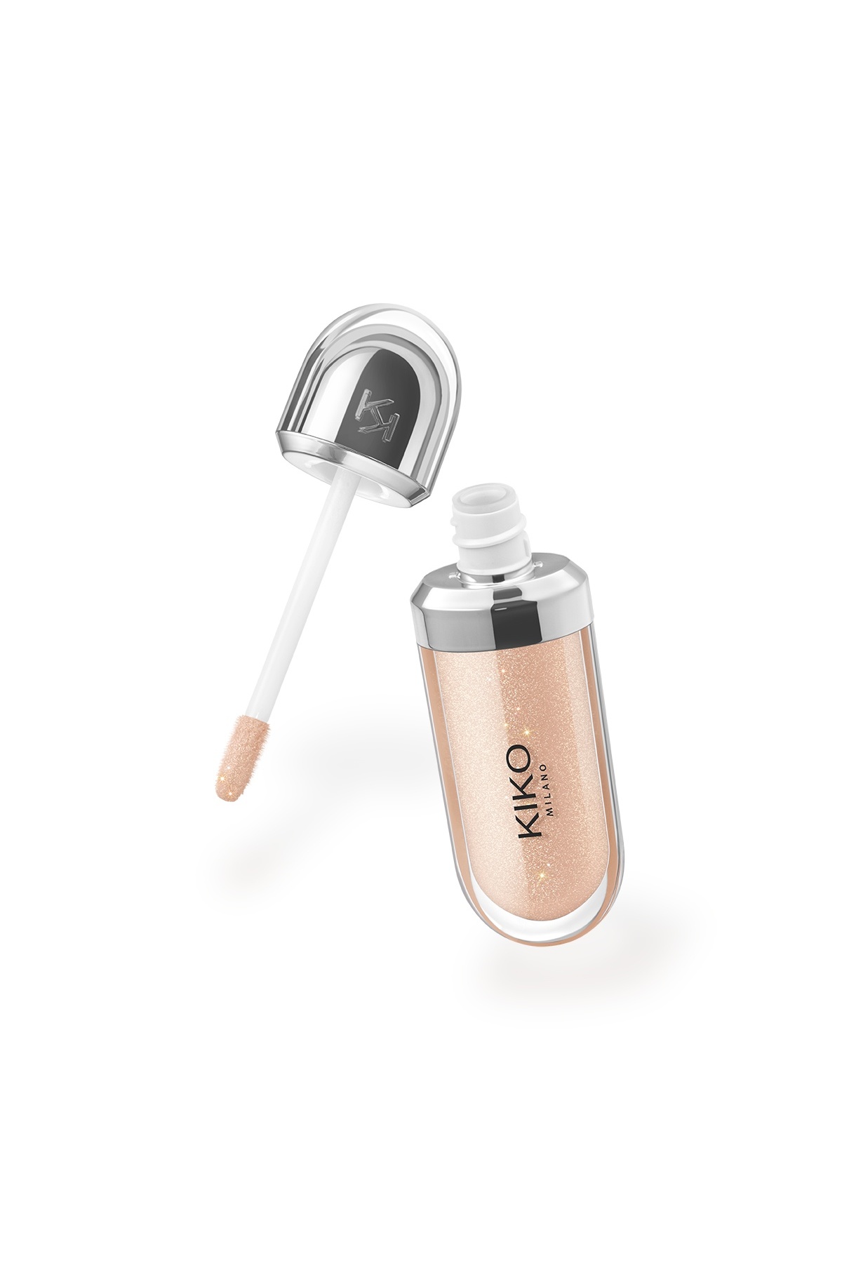 براق کننده لب کیکو 3D Hydra Lip Gloss کد ۰۲ لیپ گلاس شماره 02 Natural Beige بژ طبیعی