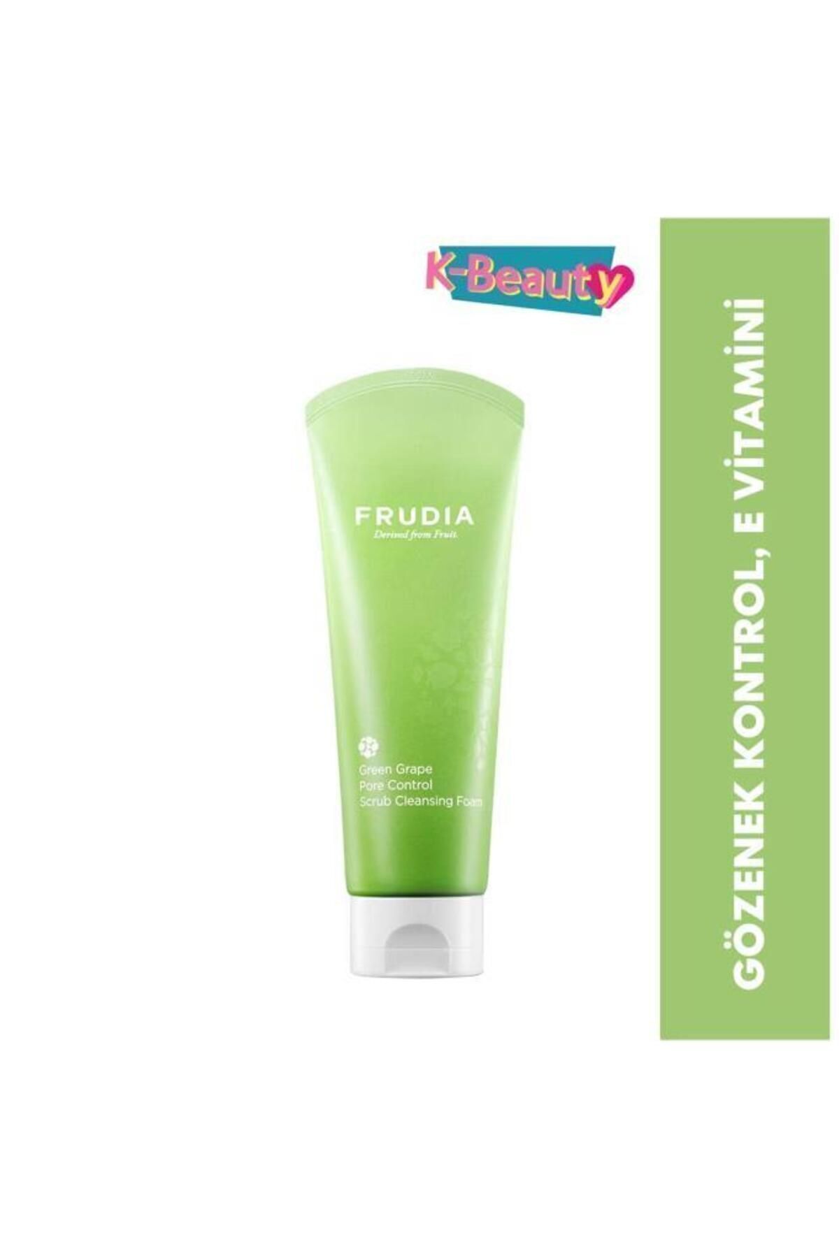 پاک‌کننده صورت فومی کنترل منافذ انگور سبز 145 میلی‌لیتر FRUDIA
