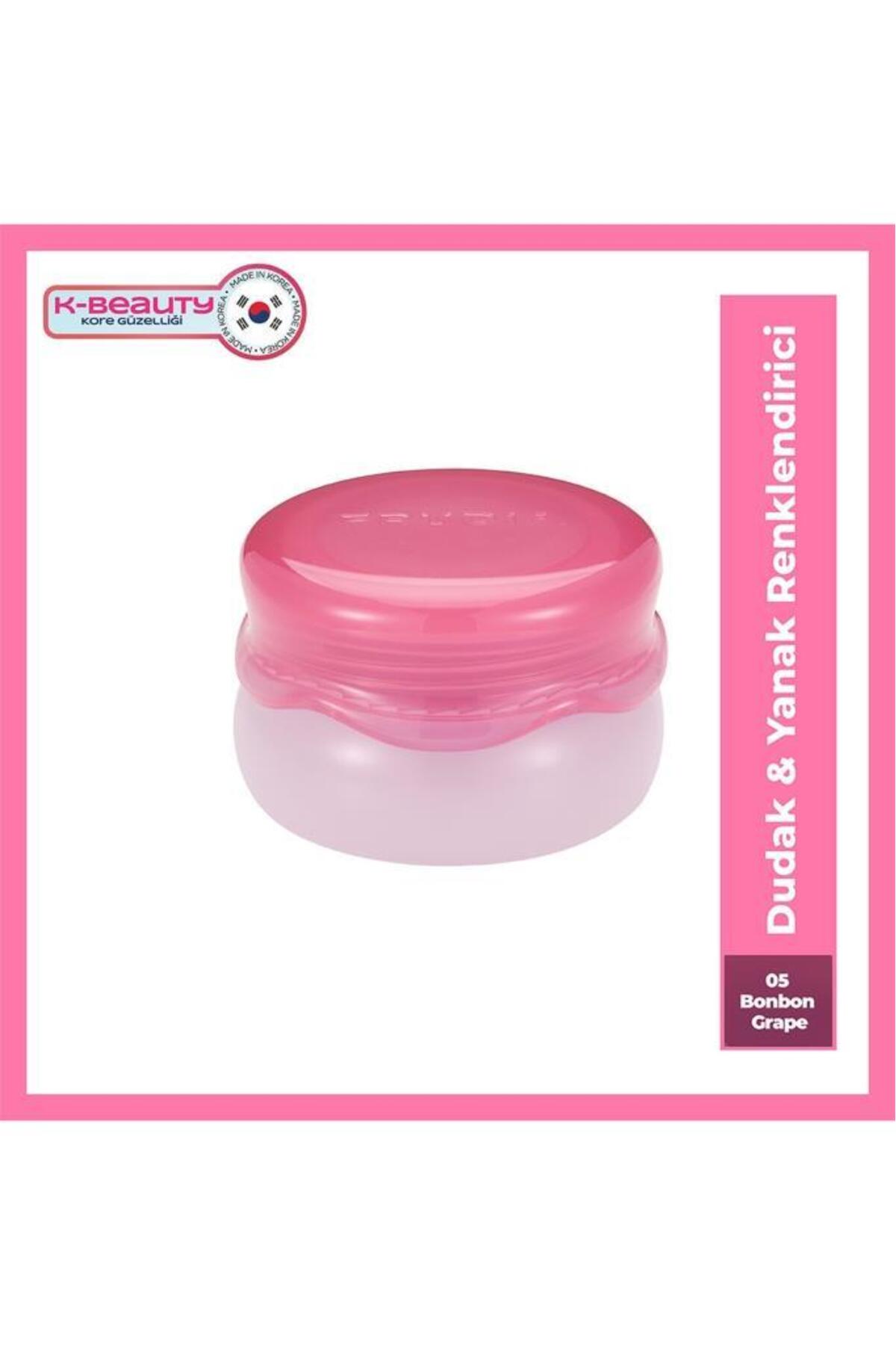 بالم رنگی لب و گونه فرودیا FRUDIA Make Up Glow Jam، انگور 05، ۱۰ گرم