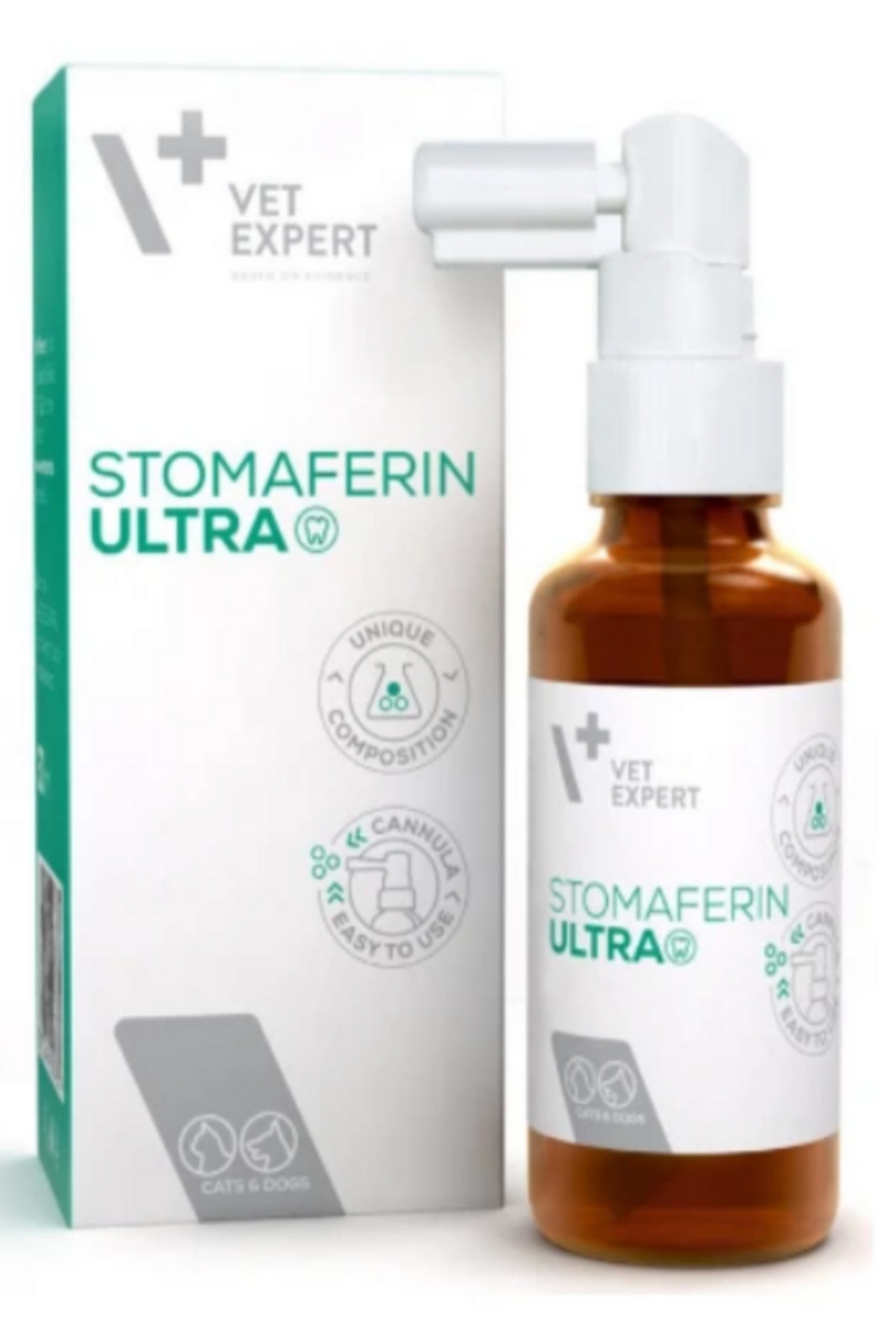 اسپری مراقبت دهان گربه و سگ وت اکسپرت vet expert Stomaferin Ultra حاوی کلرهگزیدین