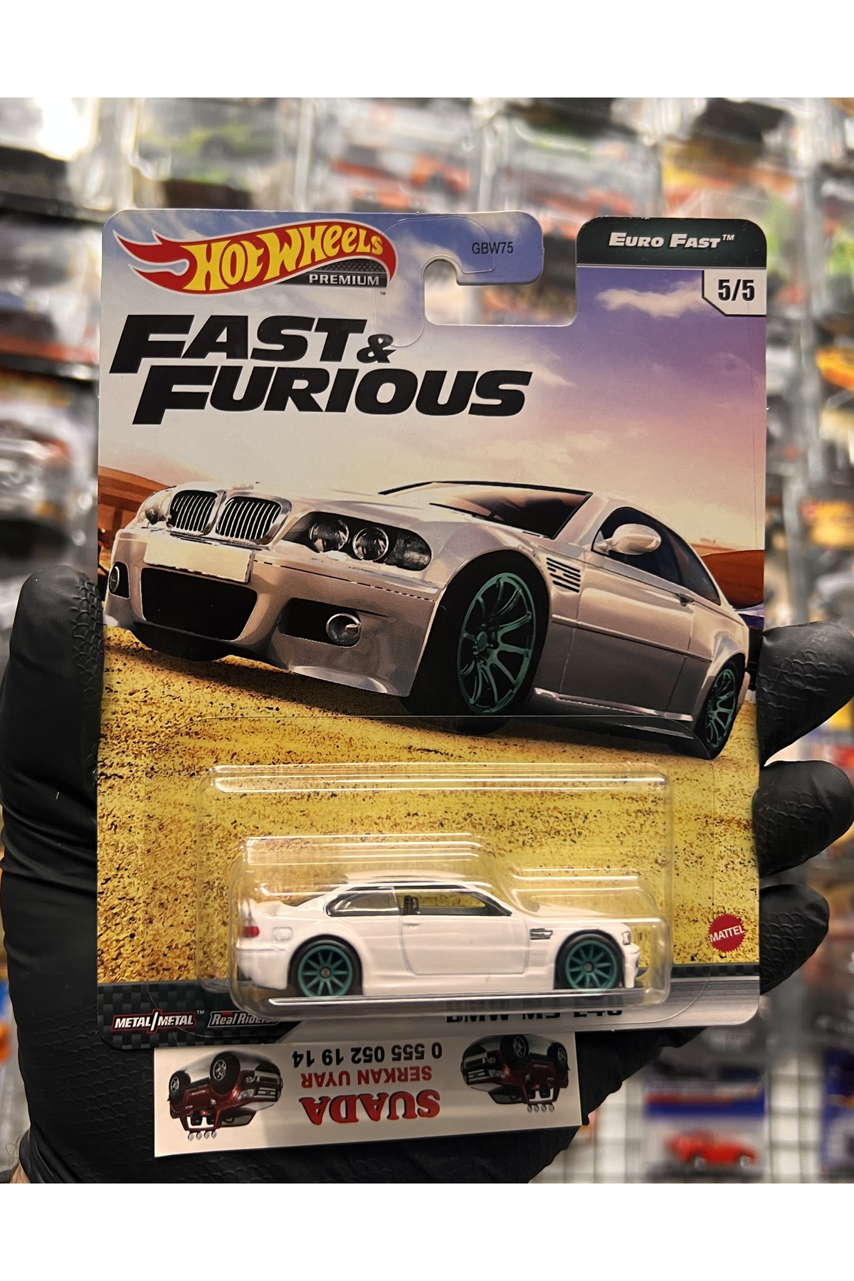 ماشین اسباب بازی اتومبیل های BMW M3 E46 سفید هات ویلز اورجینال HOT WHEELS