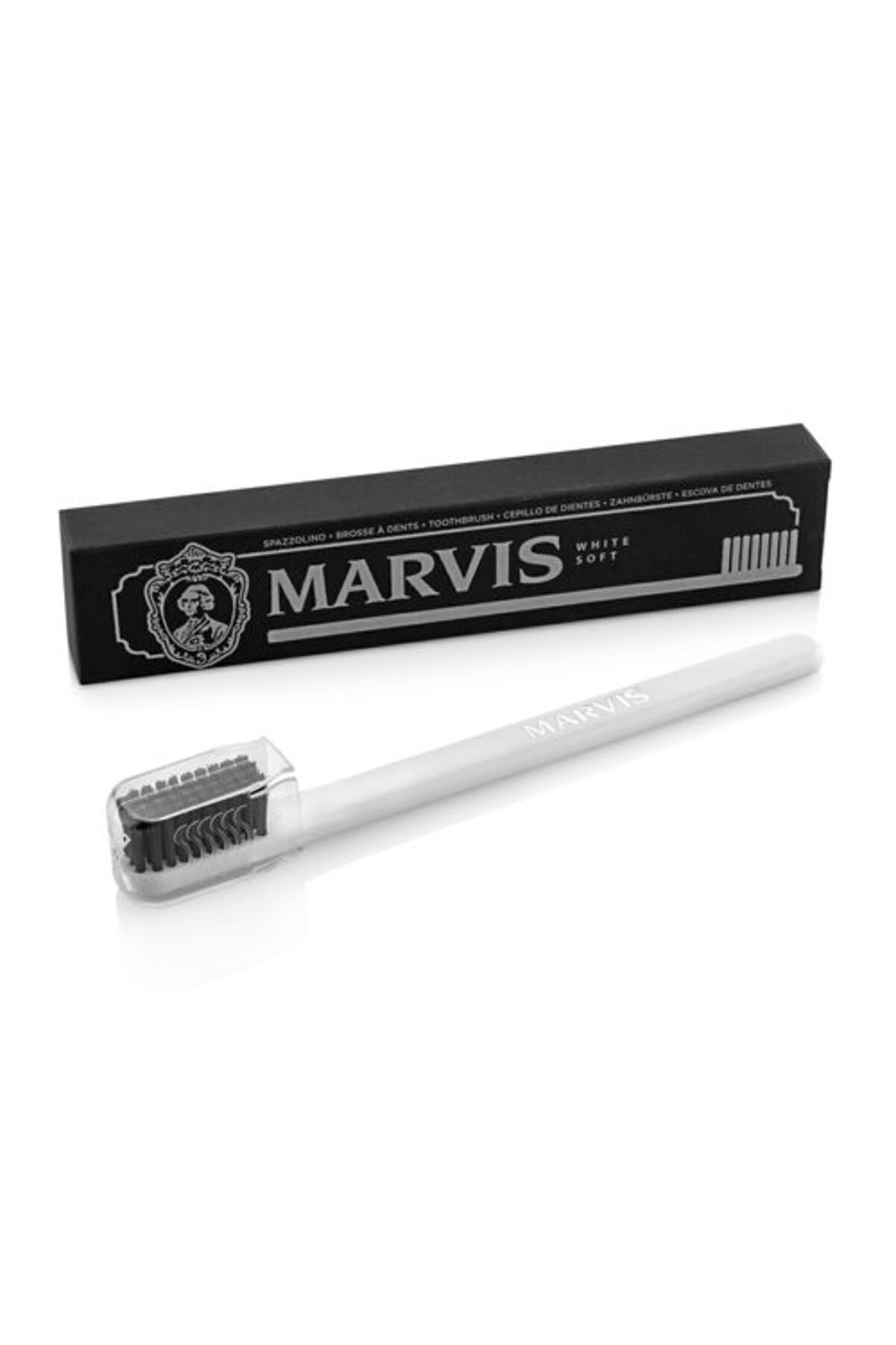 خمیردندان مردانه و زنانه خمیر دندان نعناع آبزی 85 میل + مسواک نرم 2 مجموعه مراقبت ماوریس Marvis