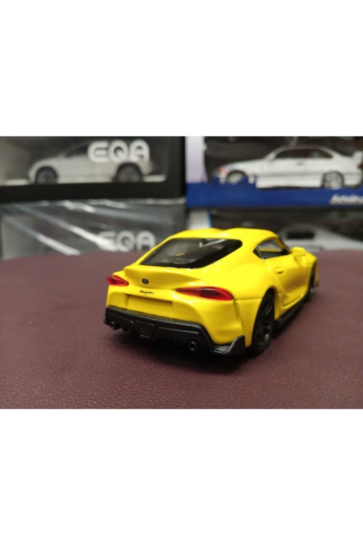 مدل خودرو تویوتا سوپرا PULL DROP DIECAST زرد اورجینال WELLY