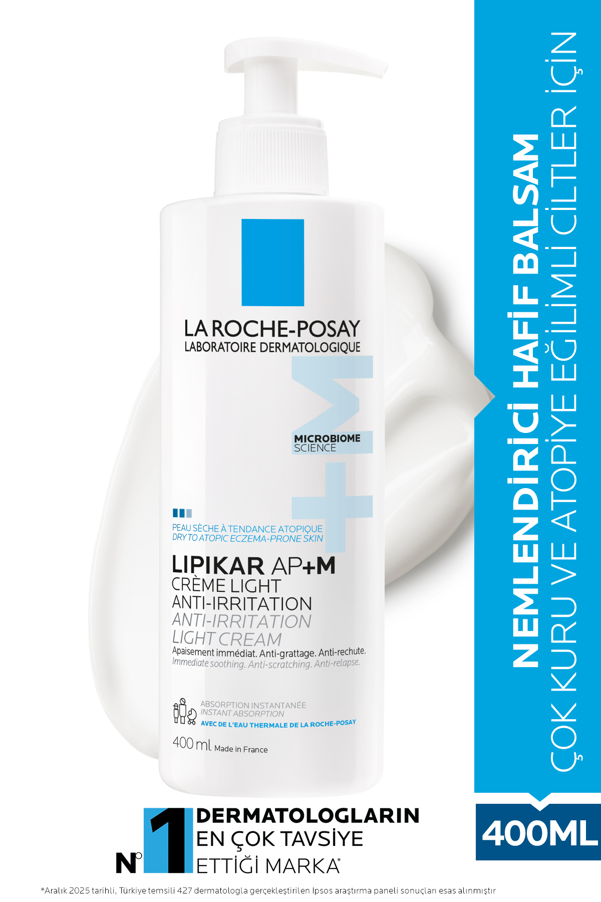 La Roche Posay بالم سبک لیپیکار AP+ M 400 میلی لیتر