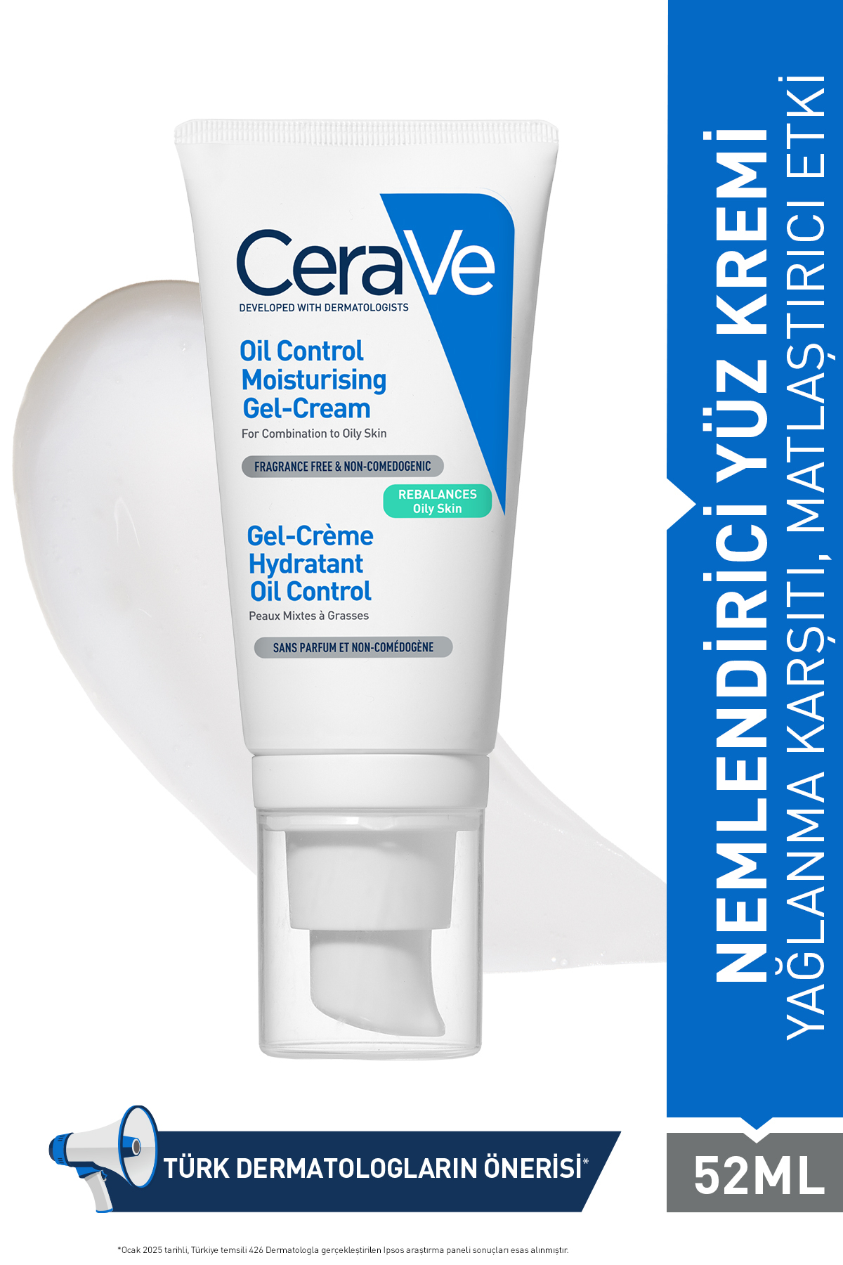 کرم صورت مرطوب کننده ضد روغن 52 میل CeraVe