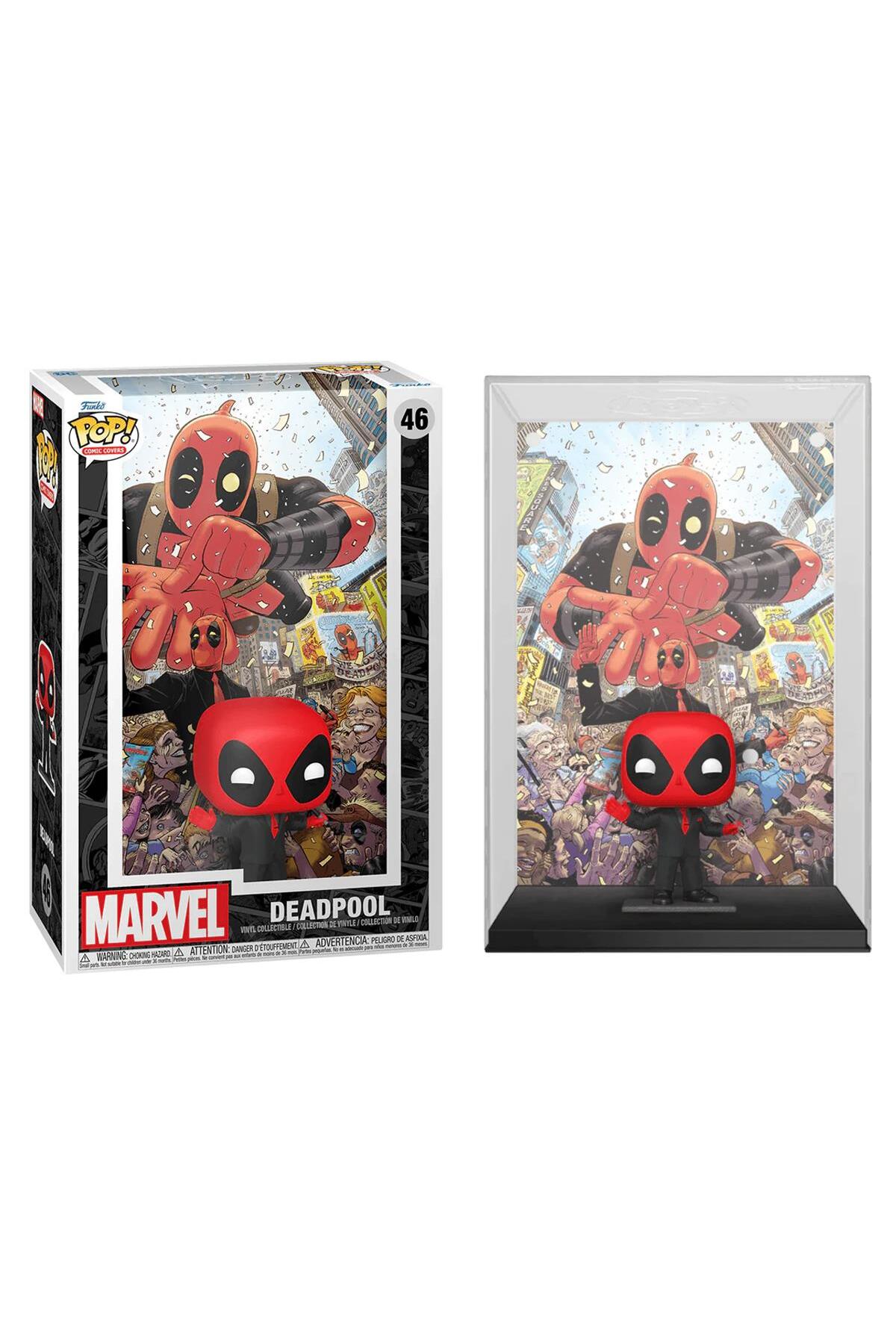 فیگور کمیک پاپ مارول ددپول 2025 را پوشش می‌دهد DEADPOOL IN BLACK SUIT NO:46 Funko