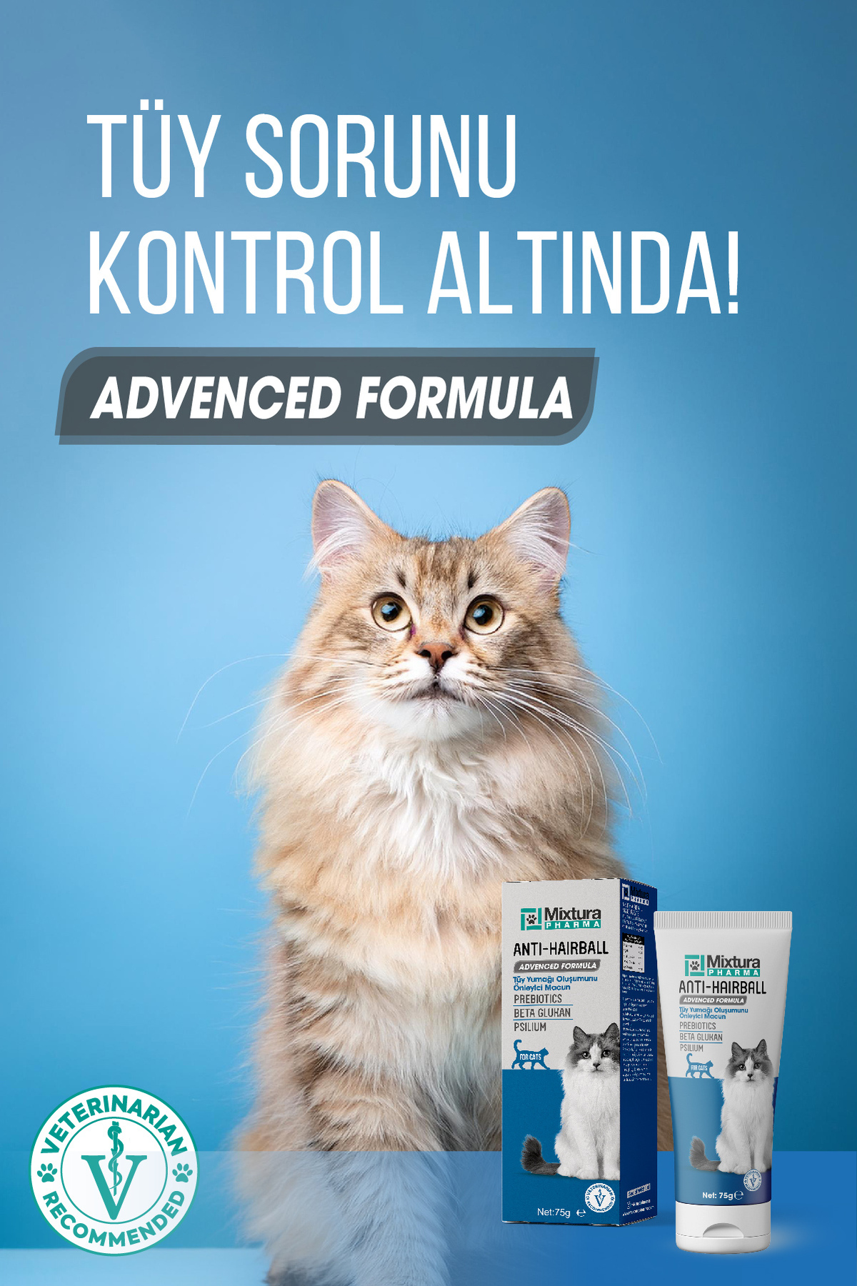 خمیر مالت گربه ضد گلوله مو میکسچورا فارما Mixtura Pharma مدل MT1000