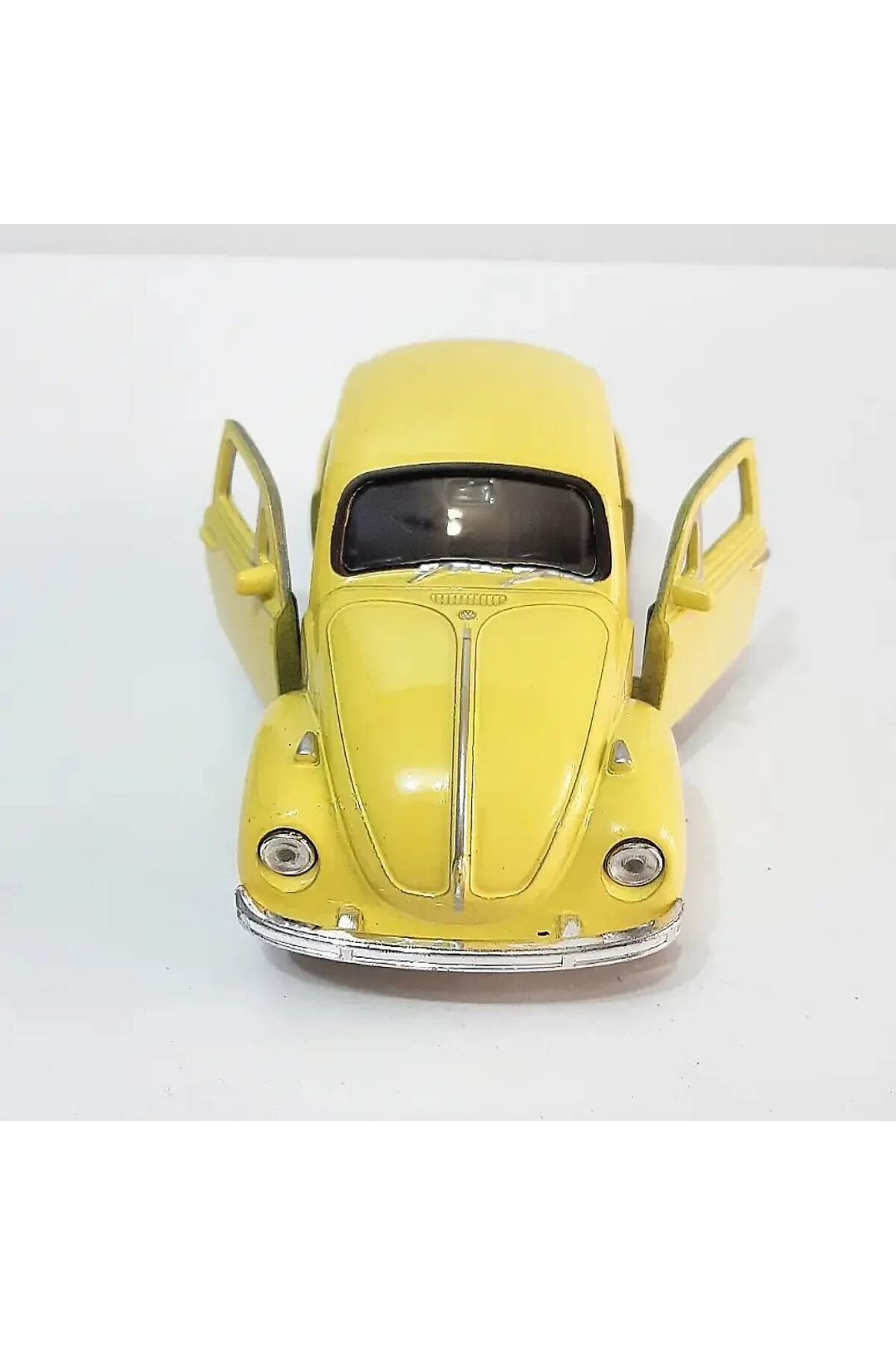 مدل خودرو 1.36 SCALE WELLY BRAND دارای مجوز VOLKSWAGEN BEETLE YELLOW COLOR VOSVOS 12CM METAL CAR اورجینال WELLY