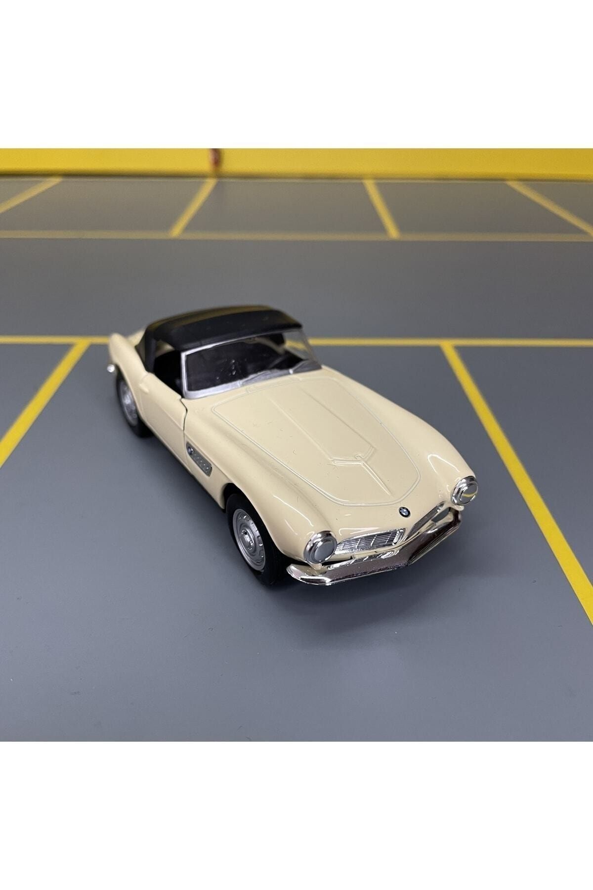 مدل خودرو BMW 507 1956 1 36 SCALE C&amp;C MODEL GARAGE PULL DROP DIECAST METAL TOY CAR اورجینال Genel Markalar