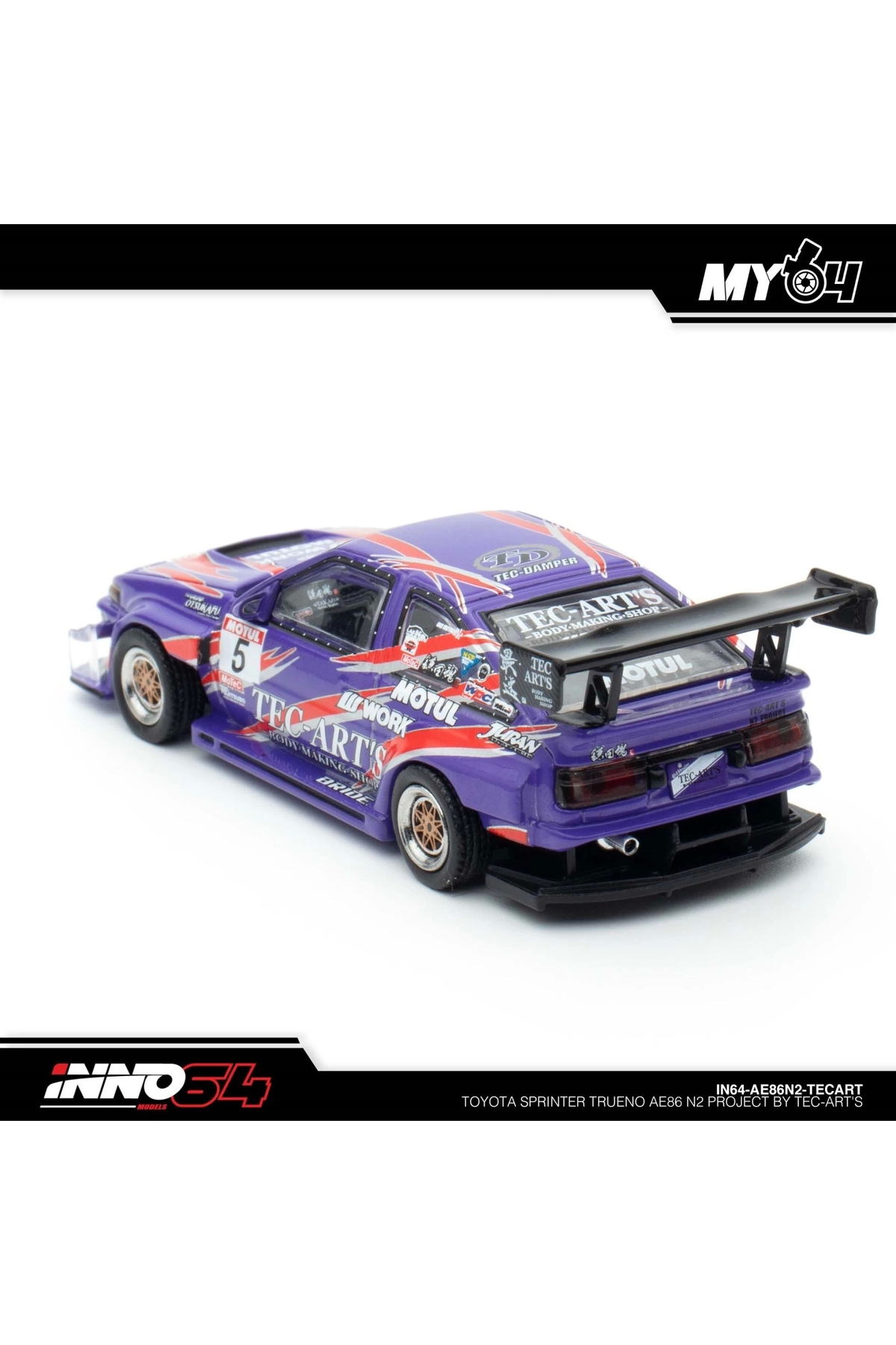مدل خودرو پروژه INNO 1 64 TOYOTA SPRINTER TRUENO AE86 N2 توسط TEC ART'S اورجینال Inno 64 Models