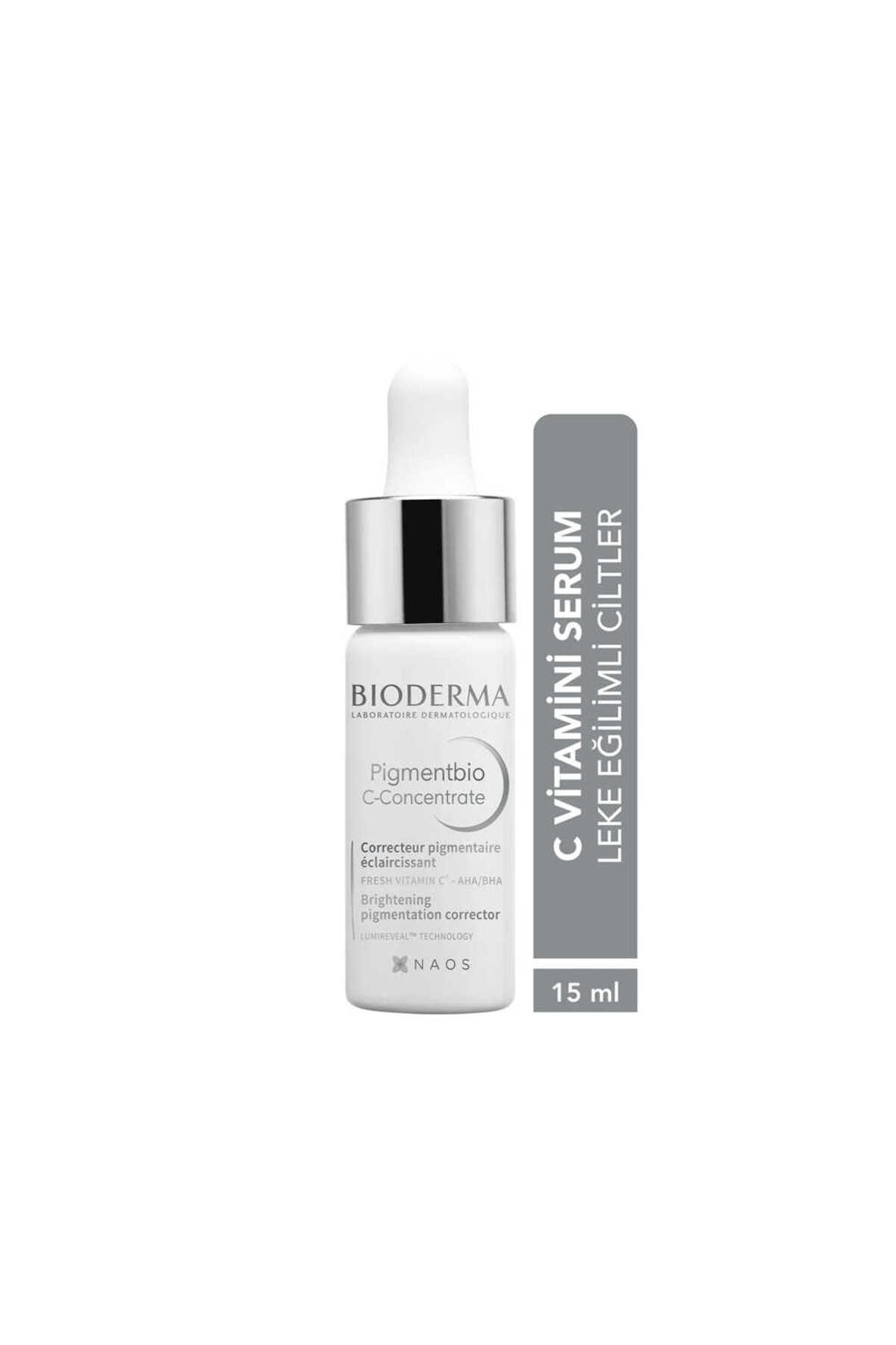 Bioderma سرم شبانه با ویتامین C بایودرما برای روشن‌کننده و لایه‌برداری پوست حساس 15 میلی لیتر