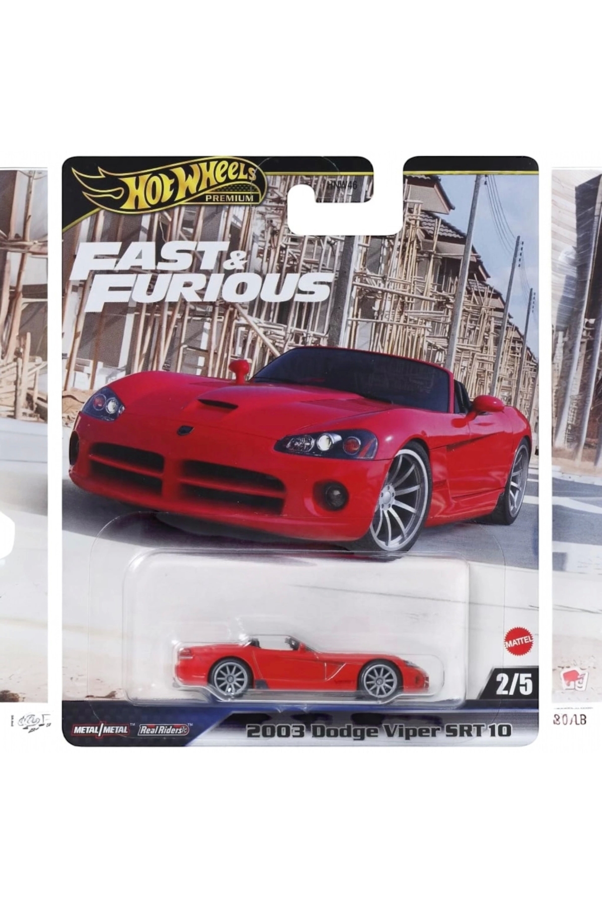 ماشین اسباب بازی اتومبیل پریمیوم پرخاشگرانه 2003 DODGE VIPER SRT10 HNW46 JBL85 هات ویلز اورجینال HOT WHEELS