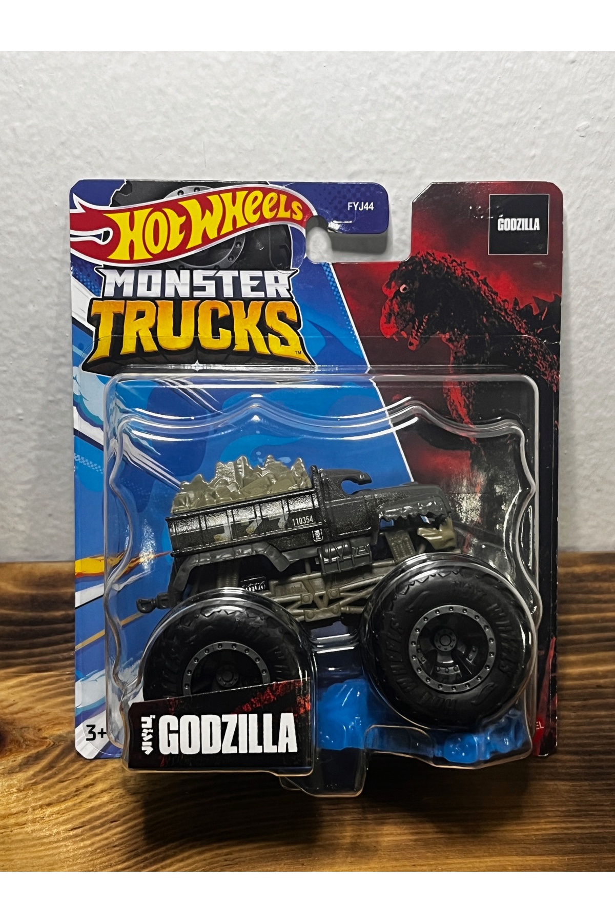 ماشین اسباب بازی 1:64 MONSTER TRUCK GODZILLA 2023 HKM37 TOY CAR از ترکیه HOT WHEELS